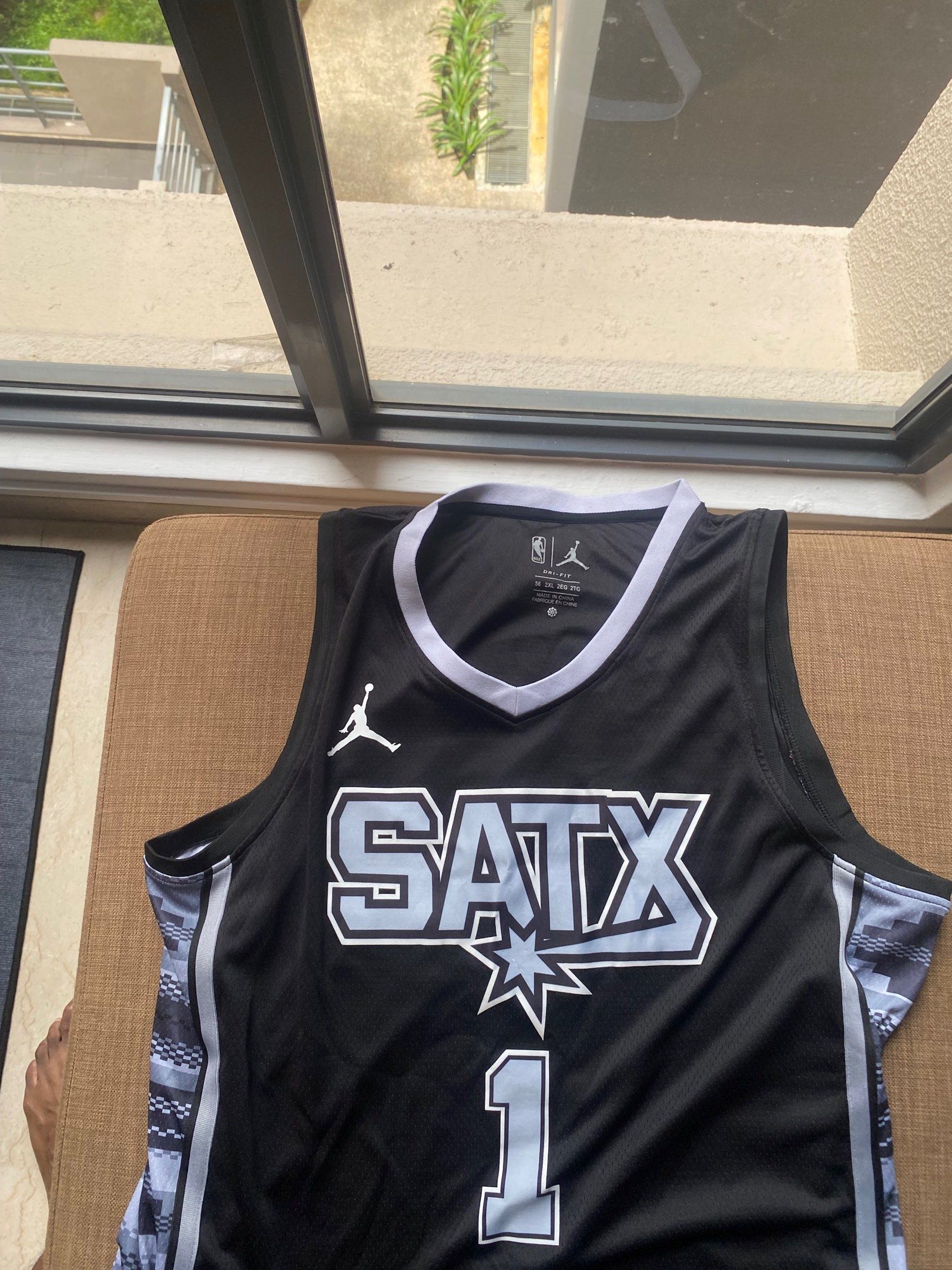 Authentic NBA Jerseys (Category: Activewear) located in Singapore. Submitted by dhiren_rishi (Listing ID 1420041513, Image 3). Description: Used, authentic , price negotiable Limited Edition Kevin Durant suns jersey XL $50 Wembenyama Spurs city jersey 2XL $50 Kevin Durant Nets jersey XL $30 Zion Williamson red pelicans jersey XL $30 Tracy Mcgrady Rockets jersey XL $30 .