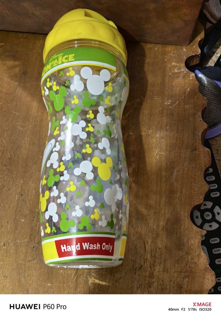 Disney On Ice Mickey Mouse Water Bottle (Category: Water Bottles & Tumblers) located in Rizal. Submitted by gkstcenit (Listing ID 1420024398, Image 3). Description: Disney On Ice Mickey Mouse Plastic Water Bottle Cup 9.75" Tall Yellow Lid .