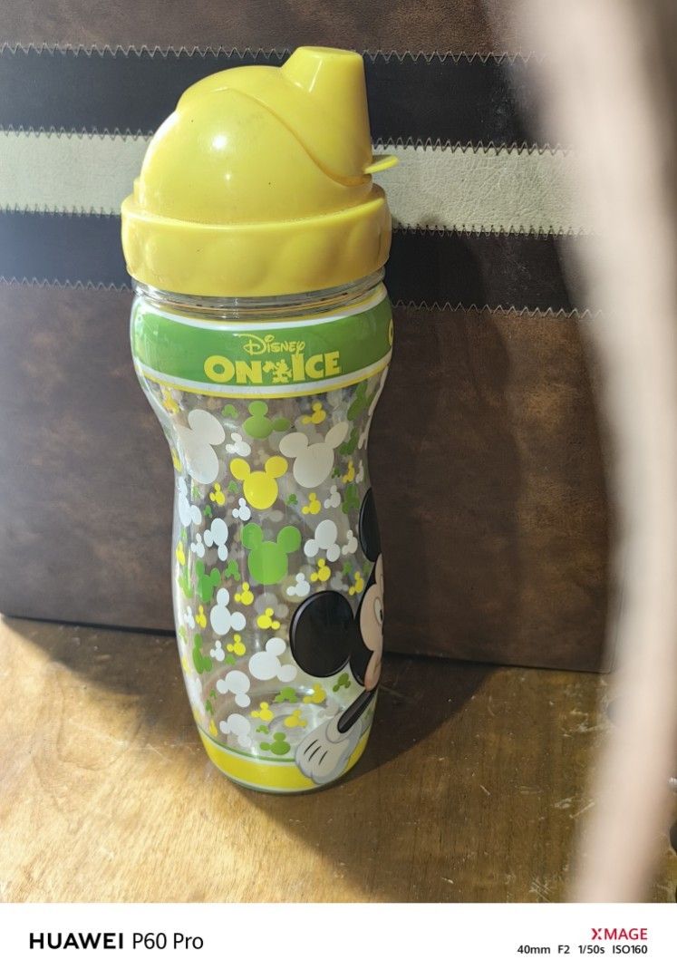 Disney On Ice Mickey Mouse Water Bottle (Category: Water Bottles & Tumblers) located in Rizal. Submitted by gkstcenit (Listing ID 1420024398, Image 2). Description: Disney On Ice Mickey Mouse Plastic Water Bottle Cup 9.75" Tall Yellow Lid .