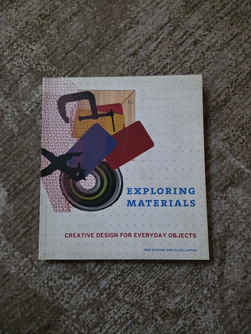 Exploring Materials: Creative Design for Everyday Objects (Category: Magazines) located in Kuala Lumpur. Submitted by rridah29 (Listing ID 1420118206, Image 1). Description: - 'Exploring Materials: Creative Design for Everyday Objects' - Features a cover with colorful geometric shapes. - Title in bold blue and white text. - Includes text and a barcode on the back. - A great resource for design enthusiasts..