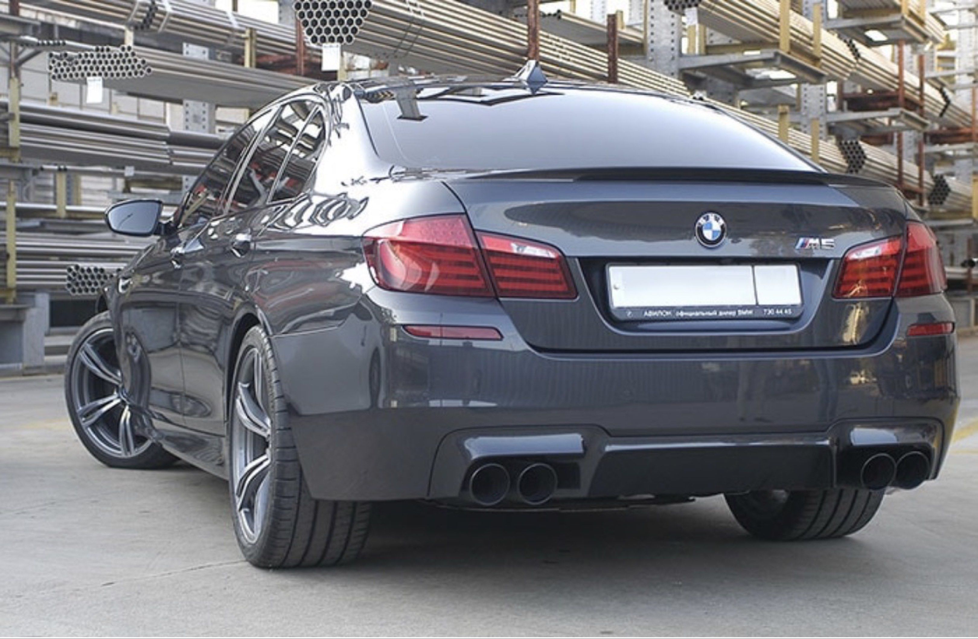 F10 rear diffuser (Category: Bodykits & Styling) located in Singapore. Submitted by walker22 (Listing ID 1420140634, Image 1). Description: BMW F10 rear diffuser in gloss black. Good condition. .
