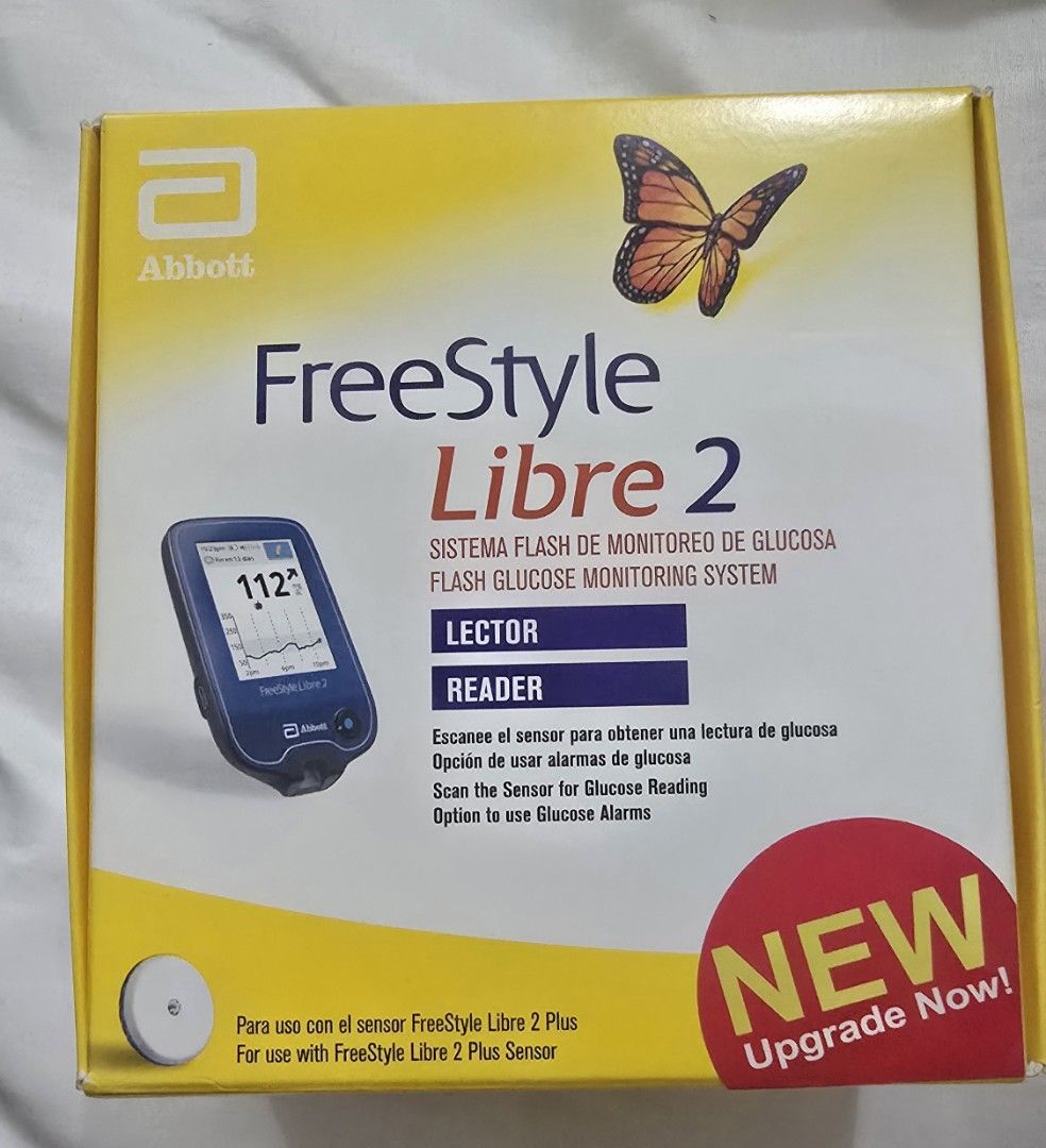 Freestyle Libre 2 Flash Glucose Monitoring Reader (Category: Health Monitors & Weighing Scales) located in Pasig City. Submitted by aislinn44 (Listing ID 1420123680, Image 1). Description: - Freestyle Libre 2 Glucose Monitoring System - Monitors glucose levels - Includes reader for scanning - Optional low/high glucose alarms - Compatible with Freestyle Libre 2 Plus Sensor - New upgrade!.