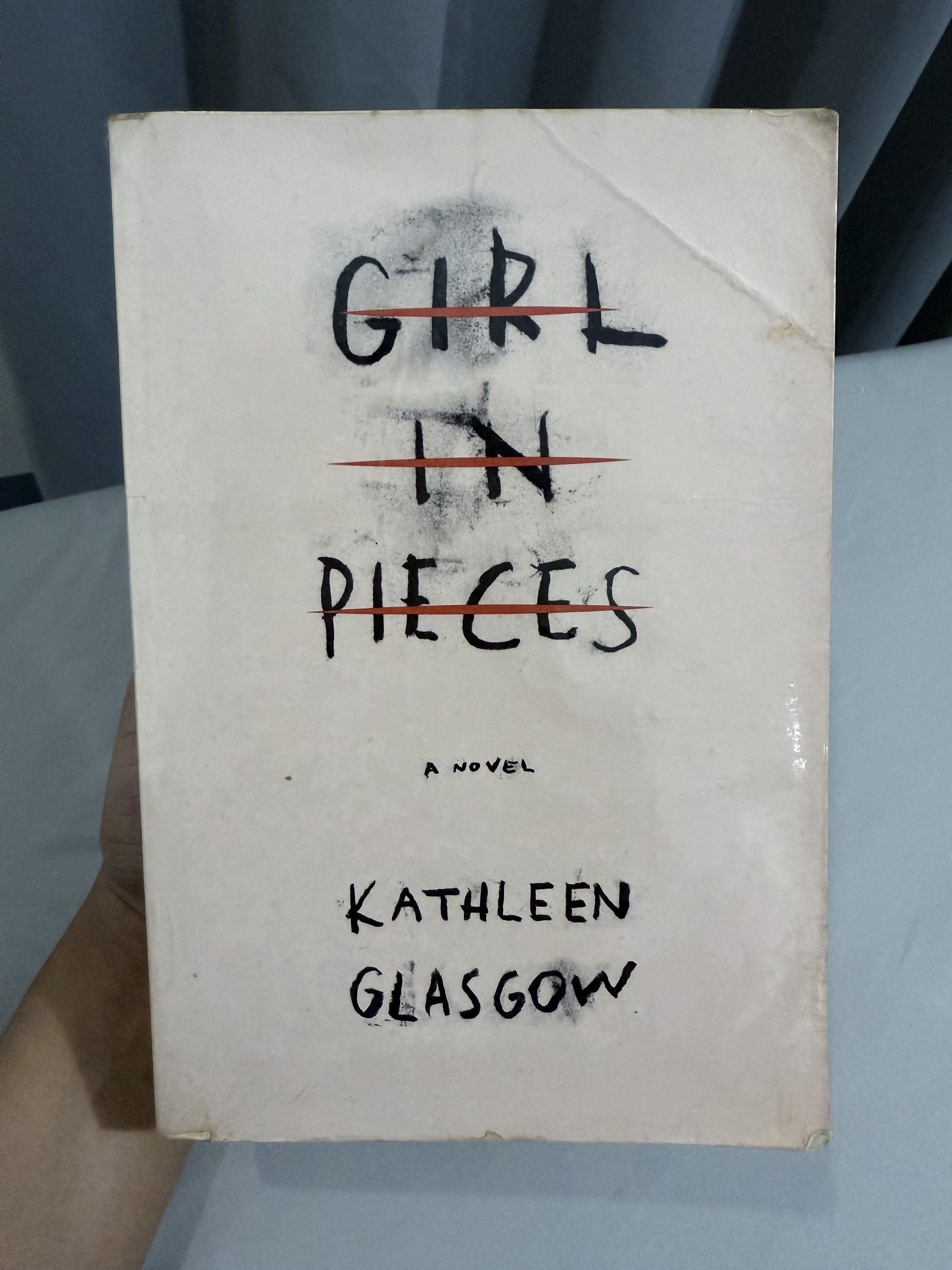 Girl in Pieces by Kathleen Glasgow (Category: Storybooks) located in Mansalay. Submitted by declutterandco (Listing ID 1420106895, Image 1). Description: - Title: Girl in Pieces - Author: Kathleen Glasgow - Format: Paperback - Condition: Good - Features: Some wear on edges.