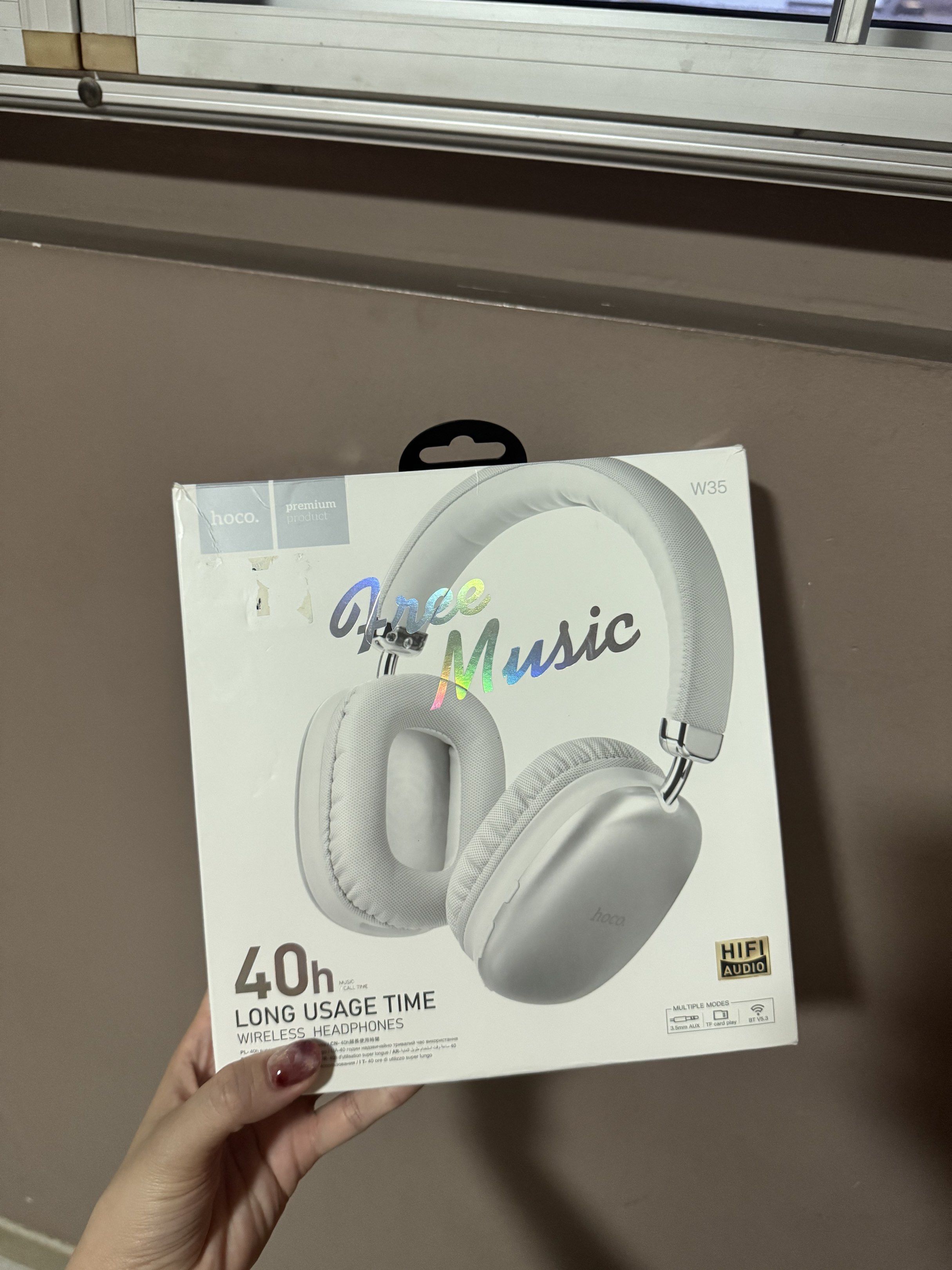 Hoco W35 Wireless Headphones - White