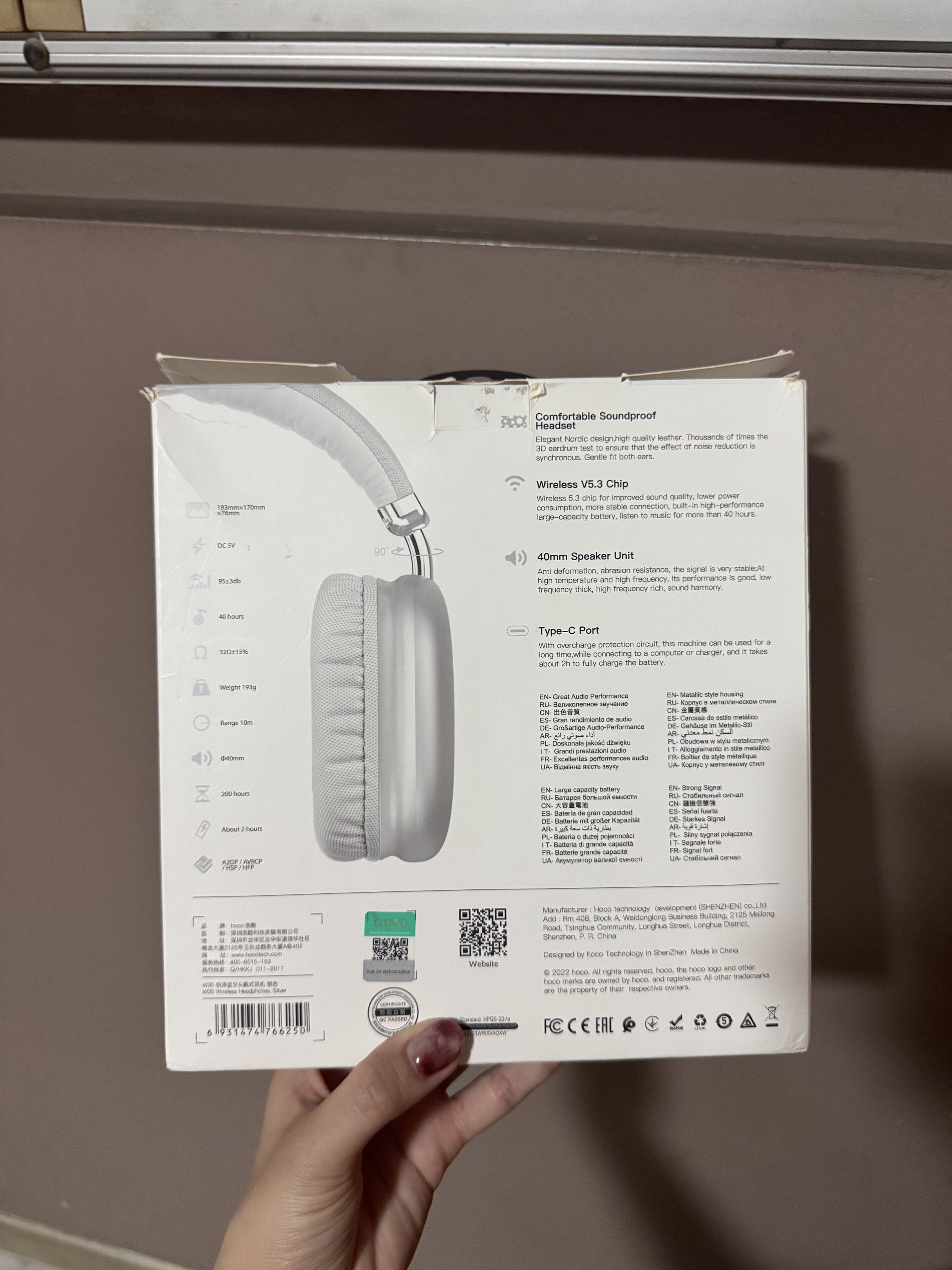 Hoco W35 Wireless Headphones - White65561367199618111