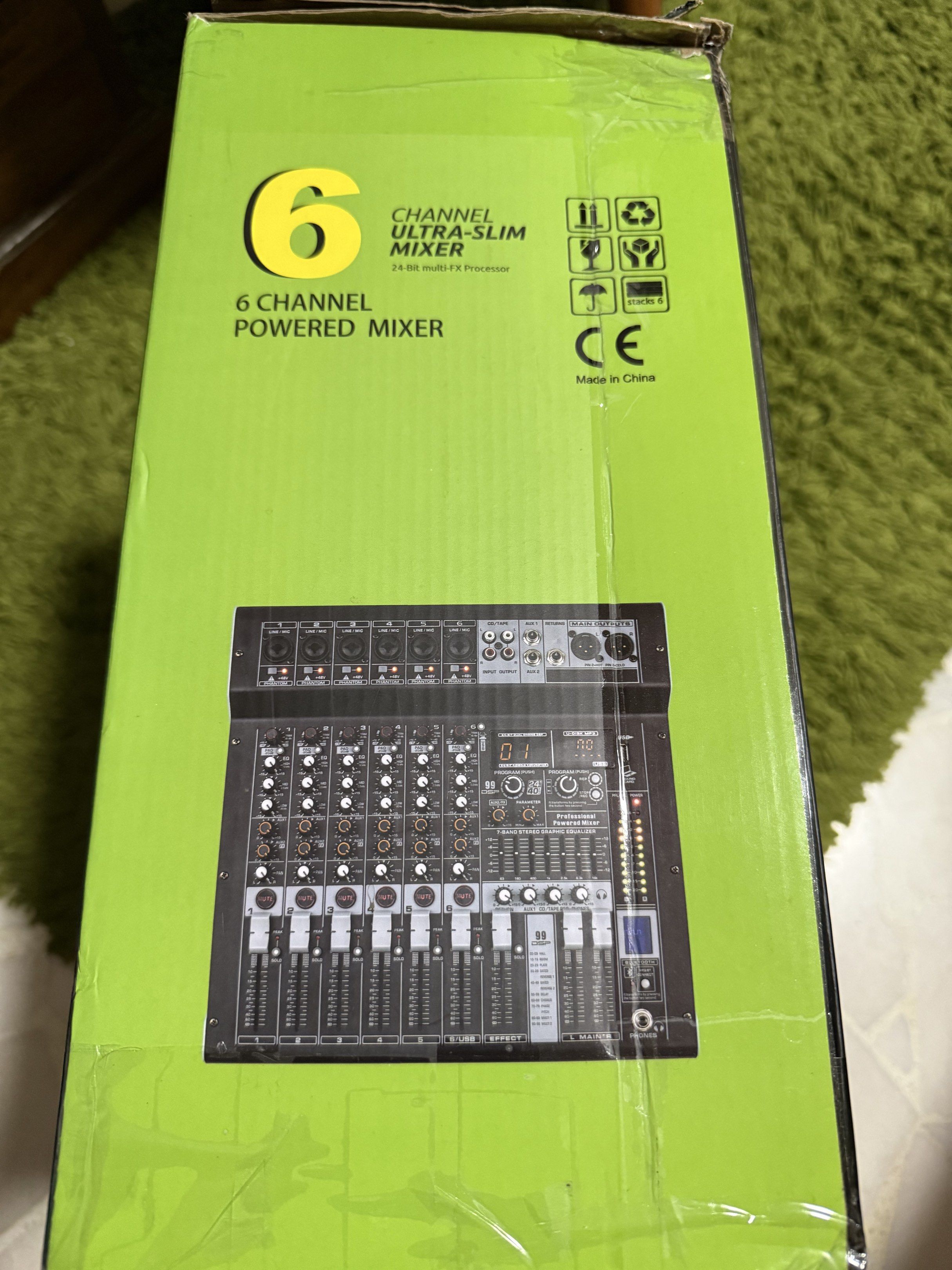 Iqueue Mixer Imix Equalizer-powered Audio Mixer with amplifier, Audio, Other Audio ...