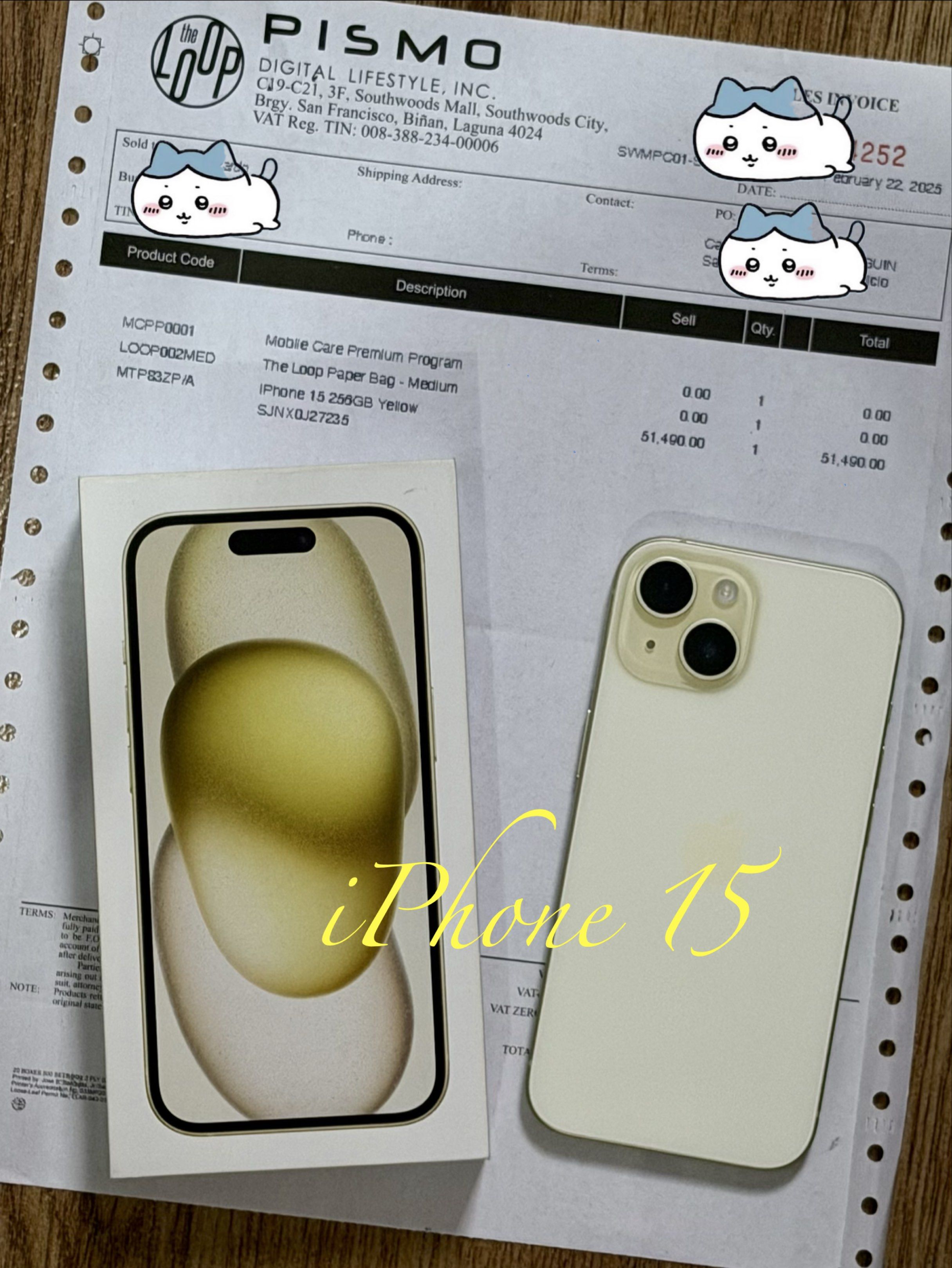 iPhone 15 256gb (Category: iPhone 15 Series) located in Dasmarinas. Submitted by lui2026 (Listing ID 1420097043, Image 1). Description: First Use: February 2025 Cash Purchase: The Loop - Southwoods Mall RFS: Upgrade NO to swap.