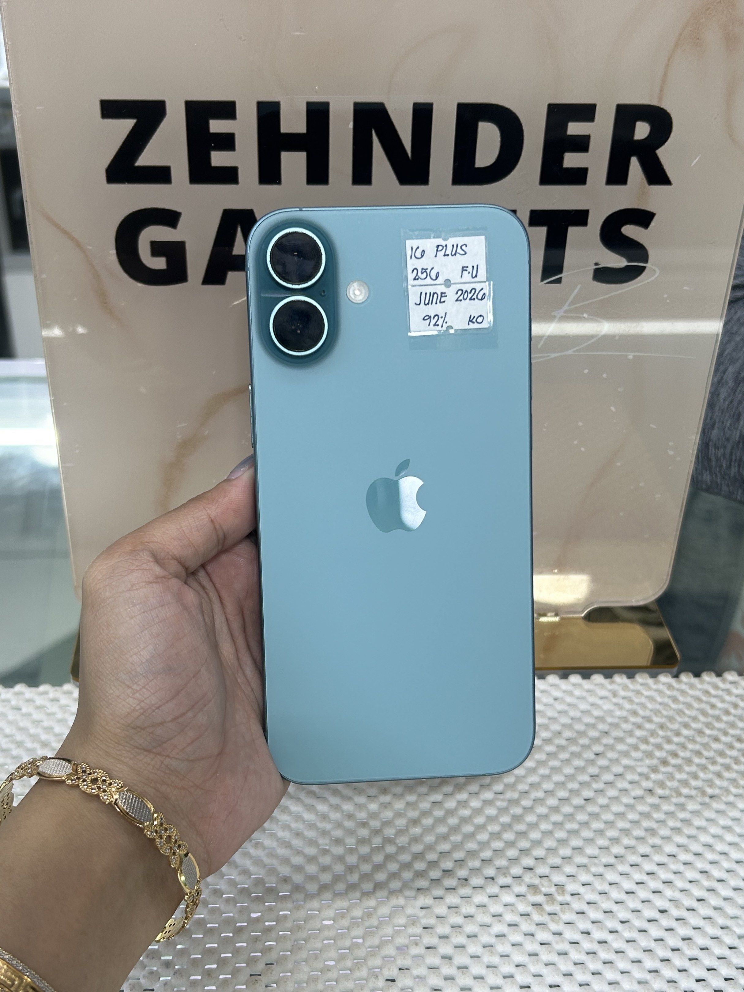 iPhone 16 PLUS 256GB OPENLINE (UNDER WARRANTY) NTC APPROVED (Category: iPhone 16 Series) located in San Juan City. Submitted by desireebayal96 (Listing ID 1420128520, Image 1). Description: iPhone 16 PLUS (TEAL) * UNDER WARRANTY UNTIL JUNE 2026 * NTC APPROVED * OPENLINE (ANY SIM) * 256GB * 92% BATTERY HEALTH (ORIGINAL NOT BOOSTED CAN CHECK 3UTOOLS) * 98% SMOOTH * NO ISSUE * NO HISTORY OF REPAIR * NO İCLOUD * FACE ID & TRUETONE WORKING * WITH CORD