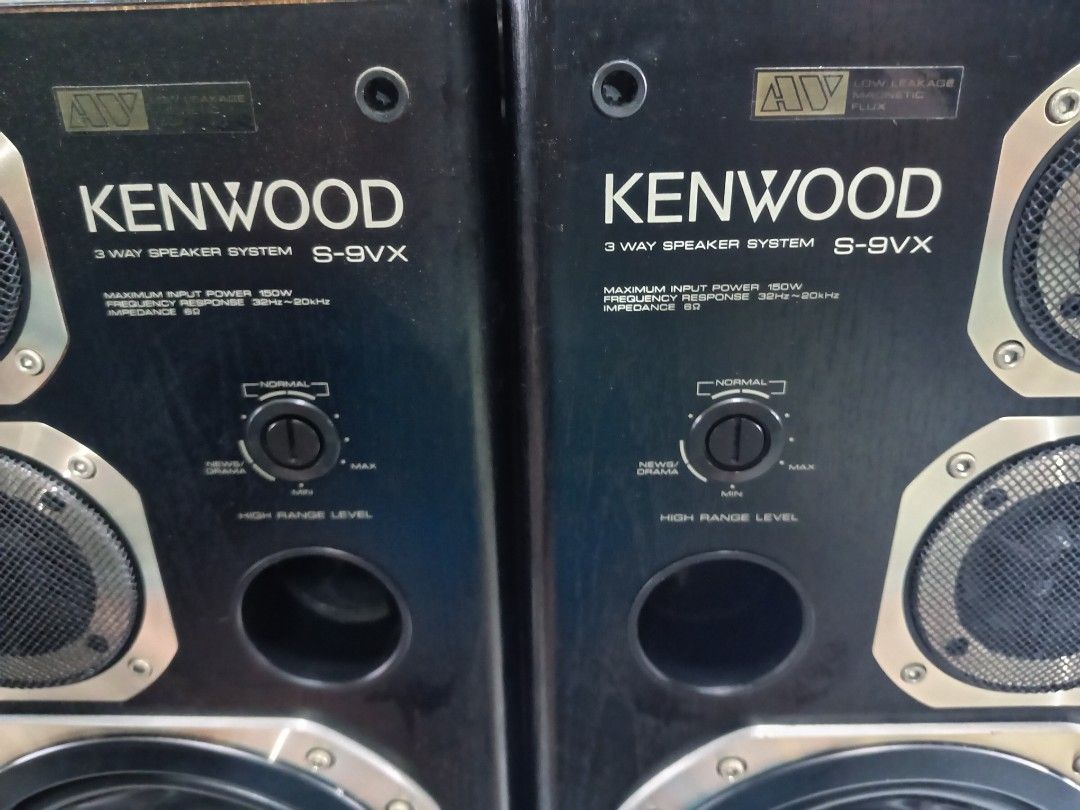 Kenwood 3 way speaker (Category: Soundbars, Speakers & Amplifiers) located in Manila. Submitted by josephzila93964 (Listing ID 1420056761, Image 3). Description: For sale Kenwood speaker Php. 7,500 Kenwood 3 way speaker S-9VX 150w + 150w power input 6 ohms impedance Cabinet Dimensions Hieght .......... 19.5 in. Width ........... 11.5 in. Depth ............9 in. Woofer ..........8 in. with high range level control News, Drama, Normal , Maximum Dou