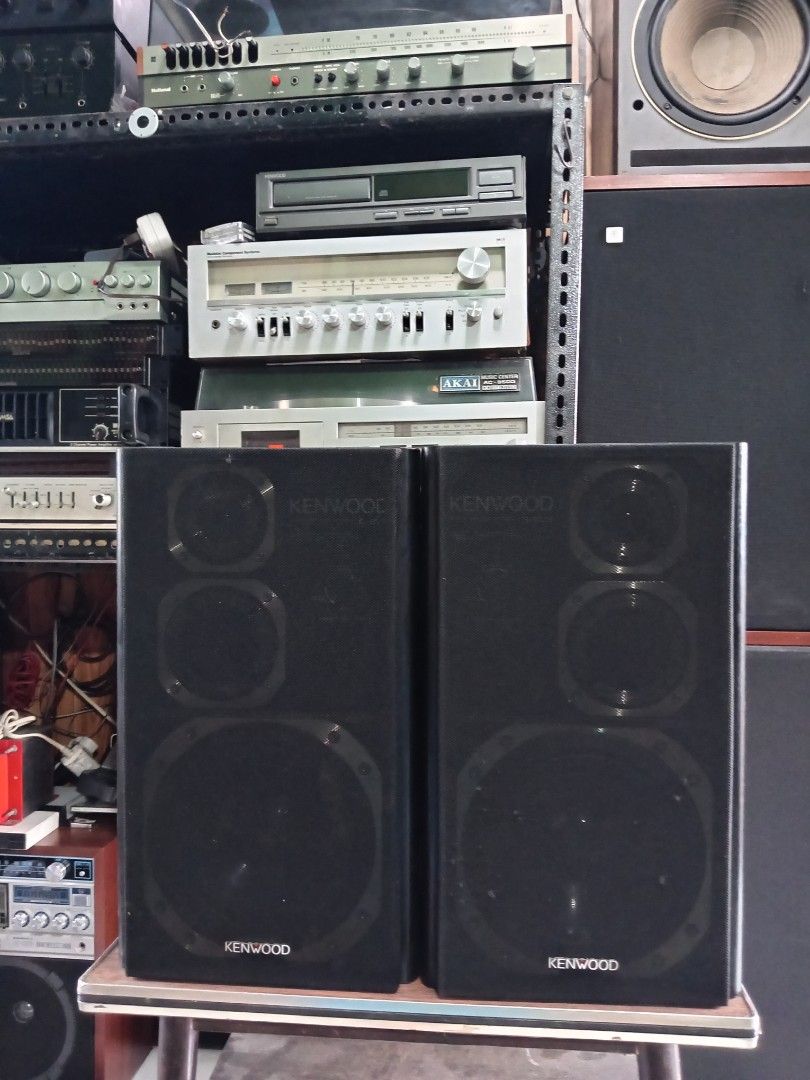 Kenwood 3 way speaker (Category: Soundbars, Speakers & Amplifiers) located in Manila. Submitted by josephzila93964 (Listing ID 1420056761, Image 1). Description: For sale Kenwood speaker Php. 7,500 Kenwood 3 way speaker S-9VX 150w + 150w power input 6 ohms impedance Cabinet Dimensions Hieght .......... 19.5 in. Width ........... 11.5 in. Depth ............9 in. Woofer ..........8 in. with high range level control News, Drama, Normal , Maximum Dou