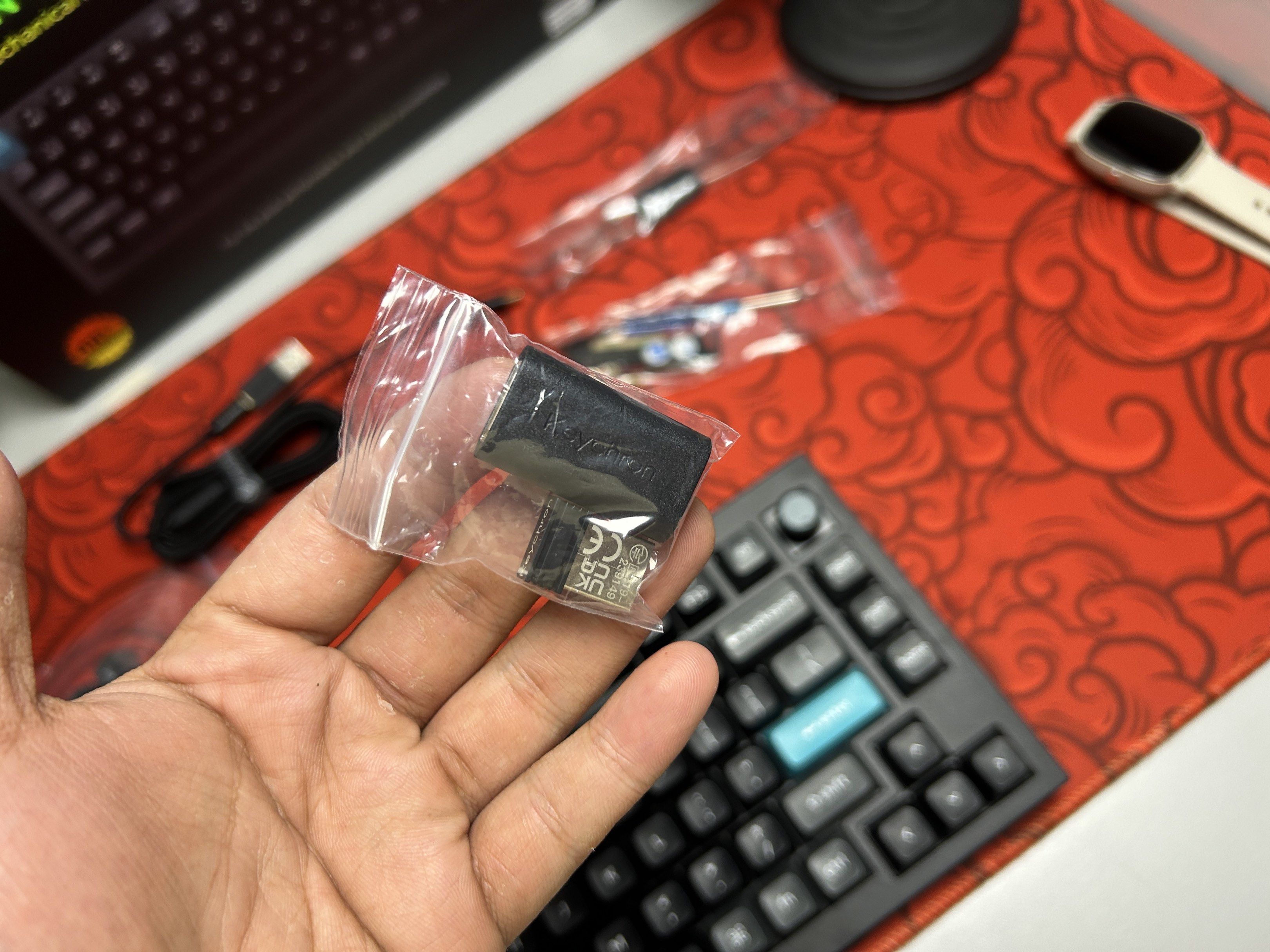 Keychron Q1 8k 75% Mechanical Keyboard (Category: Computer Keyboard) located in Cavite. Submitted by biboyharanero (Listing ID 1420110449, Image 3). Description: Keychron Q1 8k 75% Mechanical Keyboard Negotiable No LP in mind so please pm your maximum offer if below posted price (I hate haggling) RFS: Decluttering Issue: None Switches: Keychron silk POM Red linear switches Structure: Gasket Connectivity: Trimode Personal warranty for 2 days only,
