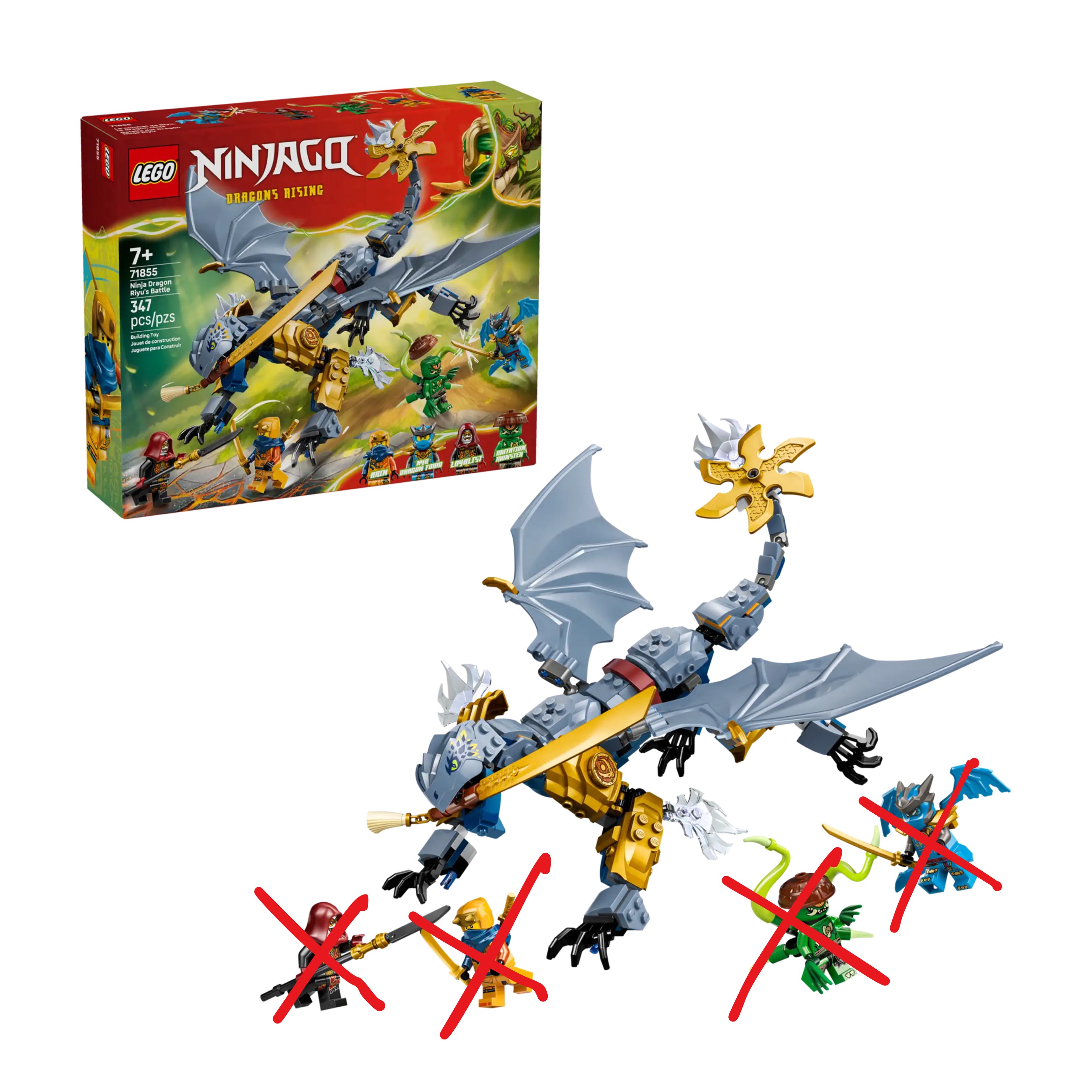 Lego Ninjago Dragons Rising Set 71855 [Ninja Dragon Riyu’s Battle] - No ...
