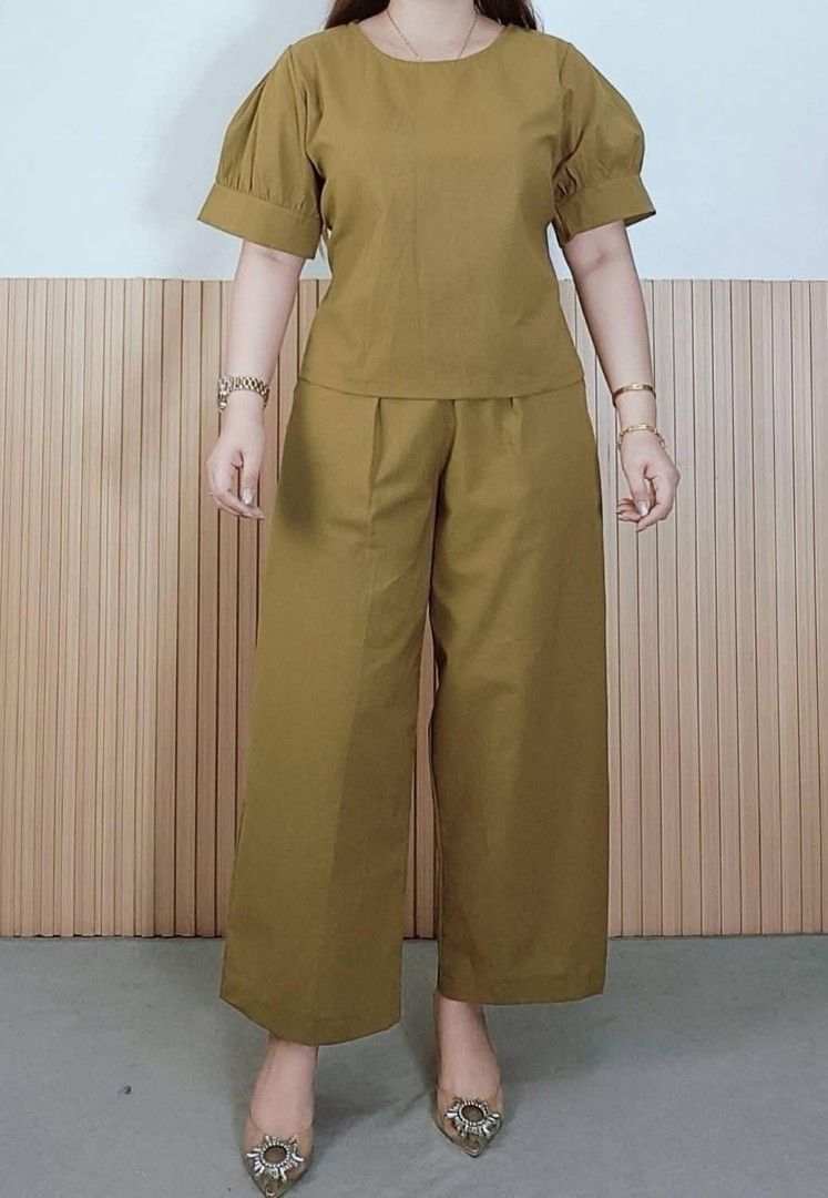 MEGAN TOP AND PANTS TERNO (Category: Sets or Coordinates) located in Cainta. Submitted by agirlnamedkatkatII (Listing ID 1420015291, Image 3). Description: MEGAN TOP AND PANTS TERNO P420.00 FREESIZE CAN FIT FROM SMALL-XL FABRIC: COTTON LINEN FABRIC NOTE: PLEASE PROVIDE 2ND AND 3RD COLOR OPTIONS.