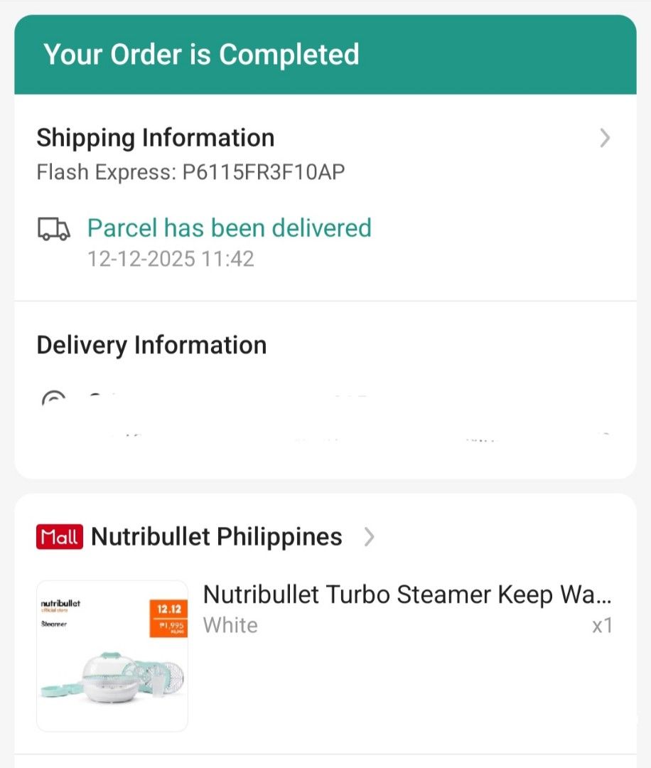 Nutribullet Baby Turbo Steamer (Category: Weaning & Toddler Feeding) located in Mandaluyong City. Submitted by jara68494 (Listing ID 1420071129, Image 2). Description: Nutribullet Baby Food Steamer Brand new Never opened see proof of purchase rfs: gifted baby moov food processor.