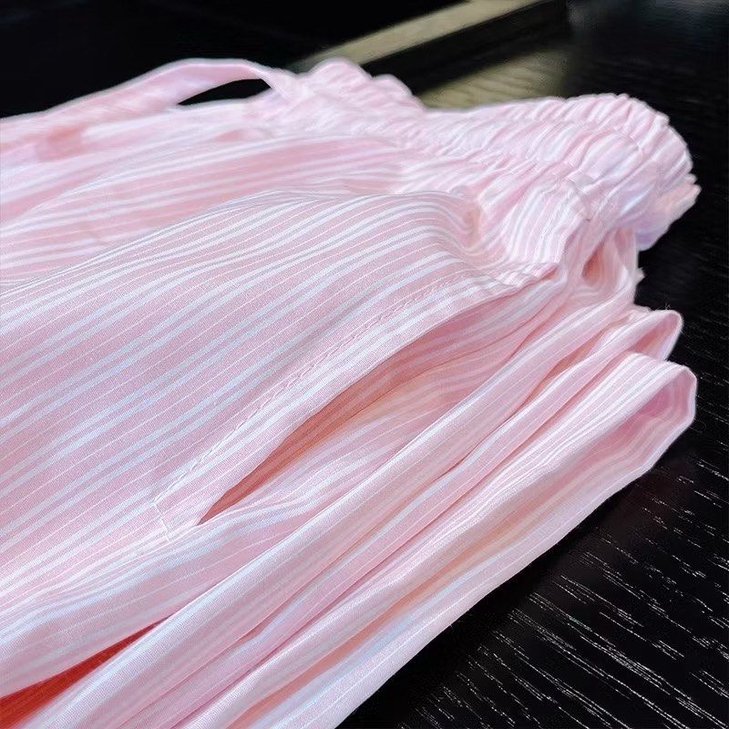 Pink Striped Wide Leg Pants (Category: Other Bottoms) located in Guagua. Submitted by prefted (Listing ID 1420133553, Image 3). Description: - once worn.
