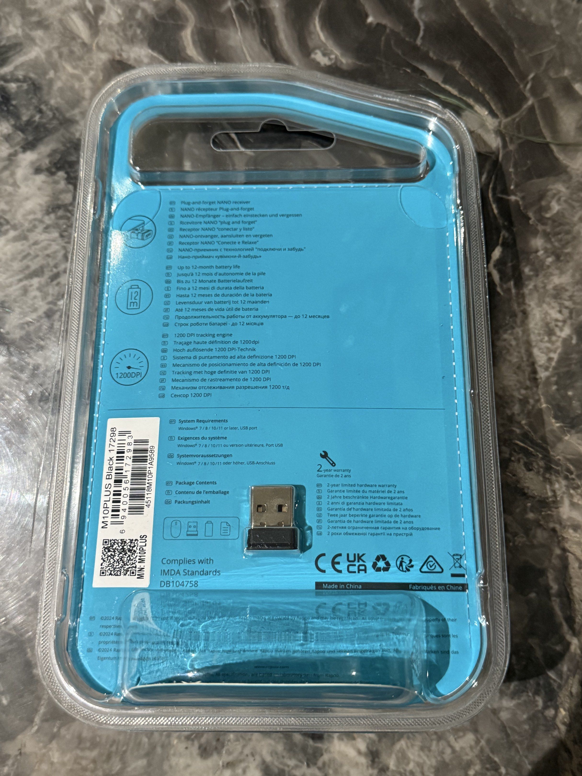 Rapoo M10 Plus Wireless Mouse (Category: Mouse & Mousepads) located in Manila. Submitted by rain_manoy (Listing ID 1420129563, Image 3). Description: Guaranteed authentic Spare mouse, 2 pcs. left Selling 50% cheaper than srp RFS: decluttering MOP: gcash, BDO - Rapoo M10 Plus Wireless Optical Mouse - 1200 DPI Tracking Engine - Up to 12-Month Battery Life - Includes Nano Receiver (Plug and Play) - 2.4 GHz Wireless Connection - Compatible with Windo