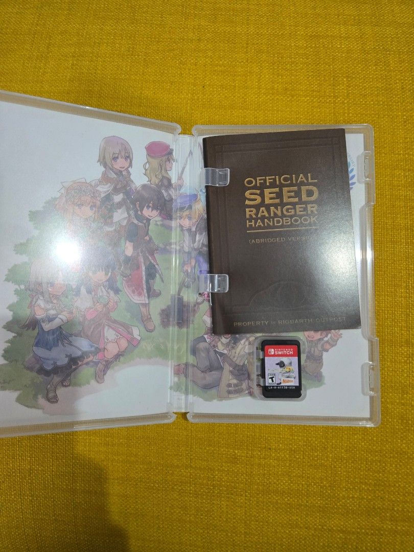 Rune Factory 5 - Nintendo Switch (Category: Nintendo) located in Silang. Submitted by keenchana (Listing ID 1420113037, Image 3). Description: - Rune Factory 5 for Nintendo Switch - Includes game cartridge - Includes Official Seed Ranger Handbook - Features a new cast and adventure - Rated T for Teen - Published by Marvelous.