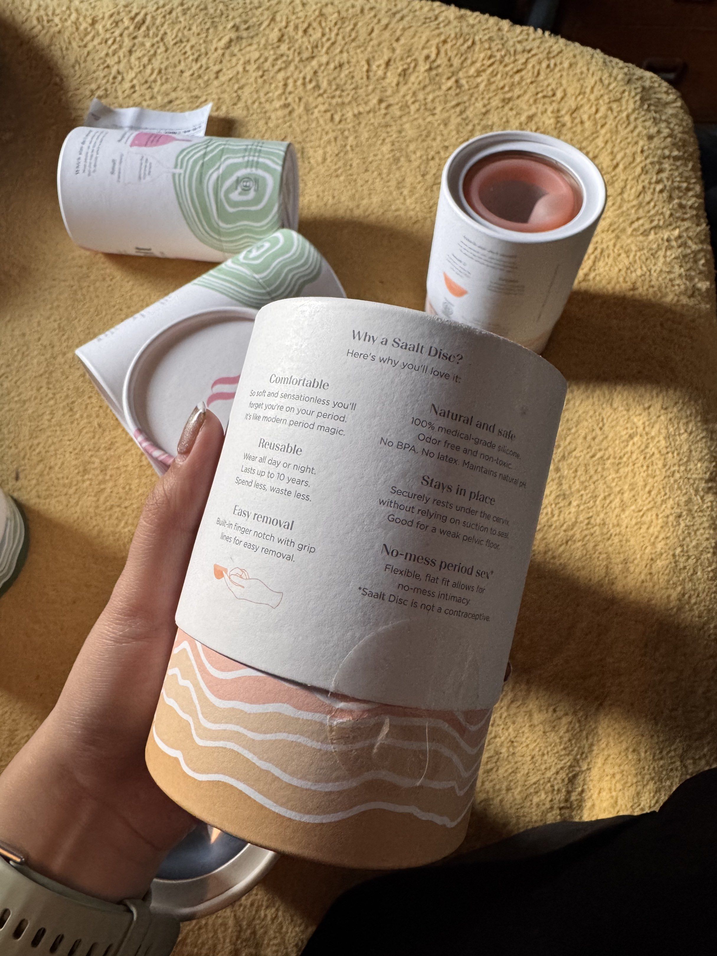 Saalt Menstrual Disc - Size Small (Category: Sanitary Hygiene) located in Manila. Submitted by eveprado (Listing ID 1420009695, Image 2). Description: Brand New and Sealed Loc: Pateros.