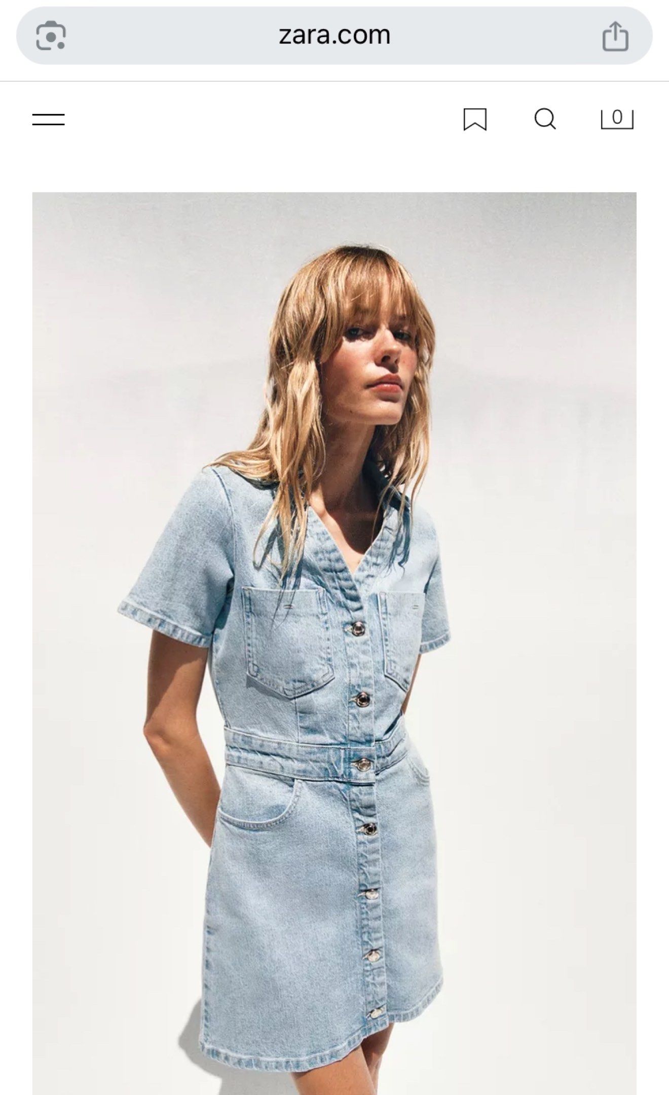 Sale Zara Denim Dress - Size L, Women's Fashion, Dresses & Sets, Dresses on  Carousell