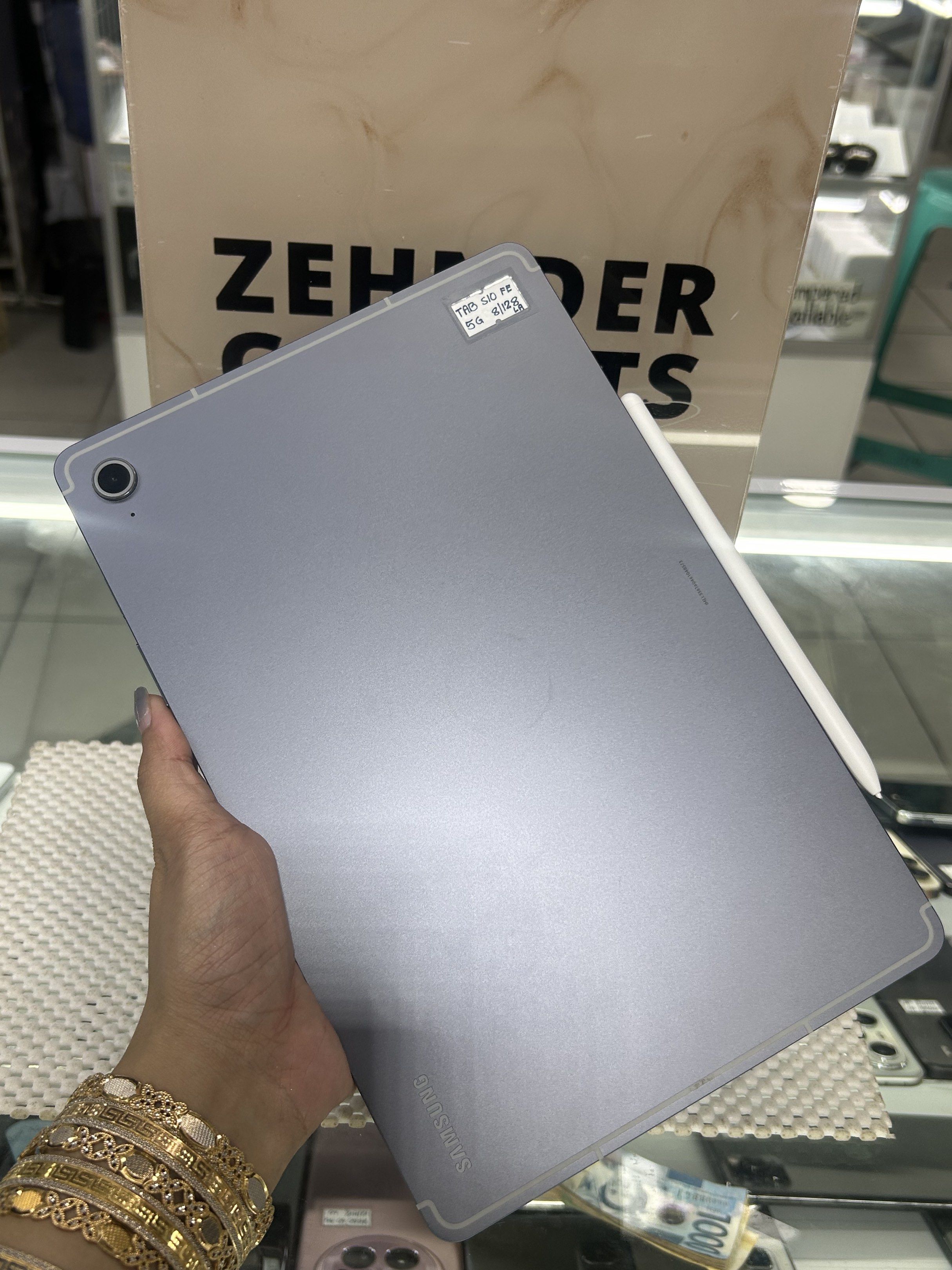 SAMSUNG TAB S10 FE 5G 8/128GB (NTC APPROVED) (Category: Android) located in San Juan City. Submitted by desireebayal96 (Listing ID 1420142013, Image 1). Description: SAMSUNG TAB S10 FE 5G * SLIGHTLY USED * NTC APPROVED * 8/128GB * 98% SMOOTH * WITH S-PEN * NO ISSUE * NO HISTORY OF REPAIR * NO AMOLED BURN * NO DEAD PIXEL * WITH 25W SET CHARGER OPEN FOR COD SAME DAY DELIVERY PLUS SHIPPING FEE MESSAGE ME DIRECTLY FOR MORE INFO Store located📍2nd flo