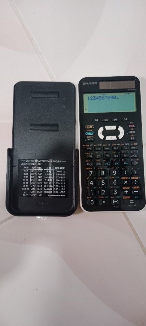 Sharp Scientific Calculator for sale (Category: Office & Business Technology) located in Bulacan. Submitted by Shoppe.Ups (Listing ID 1420079313, Image 3). Description: what you see is what you get meetups: guiguinto plaridel bulacan - J&T *(Payment First) - LBC COP/COD *(payment first for shipping fee only) -toktok / lalamove *mop: via gcash pm for interested.