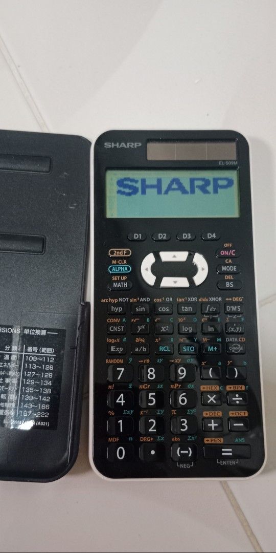 Sharp Scientific Calculator for sale (Category: Office & Business Technology) located in Bulacan. Submitted by Shoppe.Ups (Listing ID 1420079313, Image 1). Description: what you see is what you get meetups: guiguinto plaridel bulacan - J&T *(Payment First) - LBC COP/COD *(payment first for shipping fee only) -toktok / lalamove *mop: via gcash pm for interested.