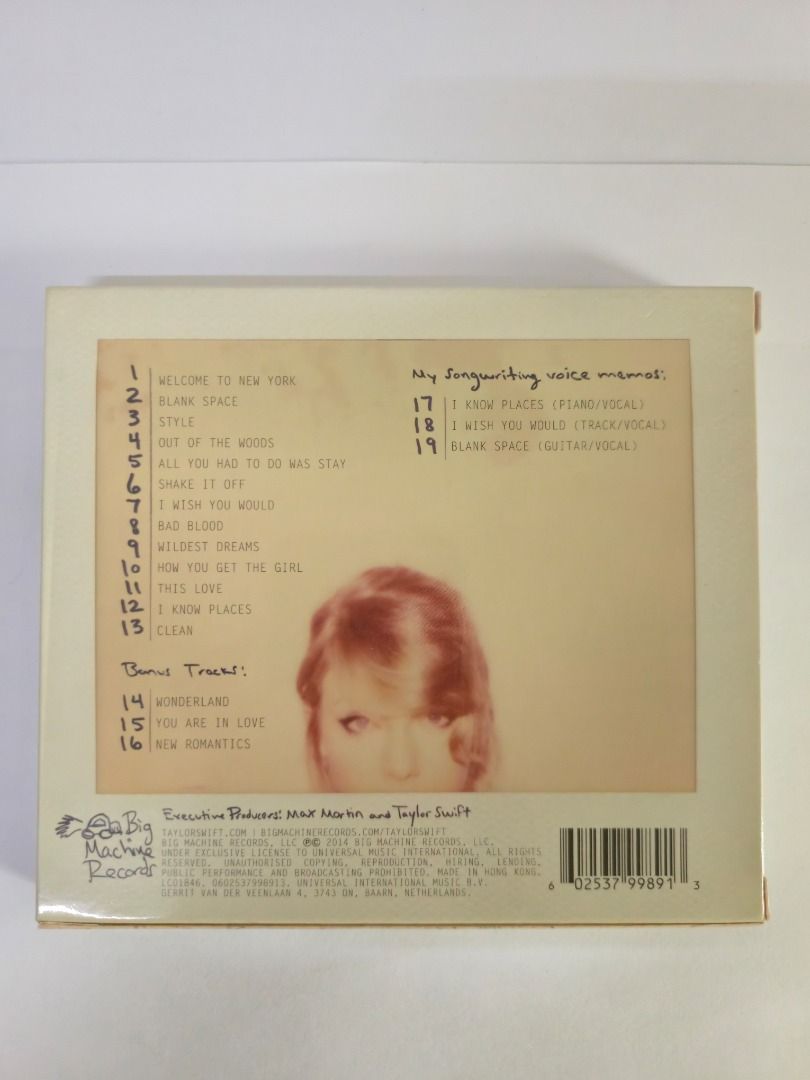 Taylor Swift 1989 (D.L.X. / Deluxe) (Category: CDs & DVDs) located in Manila. Submitted by nncollective (Listing ID 1420116924, Image 2). Description: - Original, Deluxe Edition, Slipcase packaging on a Jewel Case - Includes CD, Lyric booklet, 13 photos - Fixed Price - RFS: Decluttering - MOP: GCash or BDO - Available for same-day delivery or J&T. Feel free to ask if you have any questions! 💞.