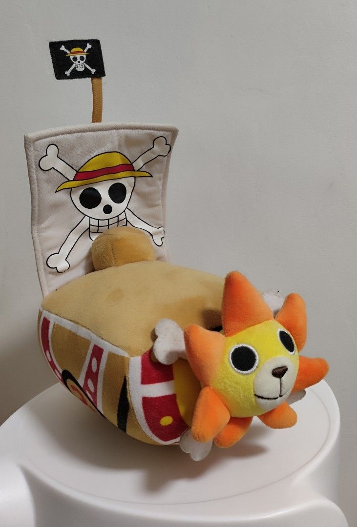 Thousand Sunny One Piece Stuffed Toy (Category: Plushies & Soft Toys) located in Imus. Submitted by applecheeks_05 (Listing ID 1420109949, Image 1). Description: payment: gcash mod: lalamove or J&t 🍎 shipping fee will be shouldered by the buyer.