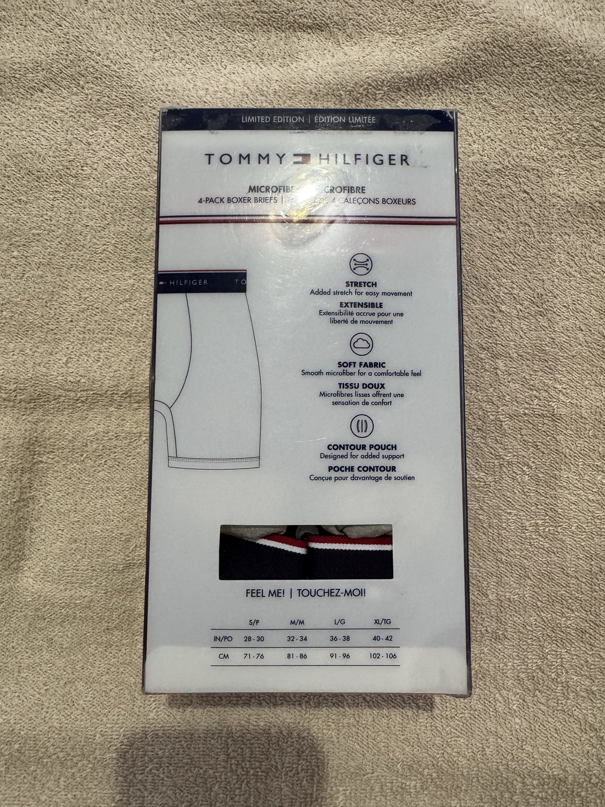 Tommy Hilfiger Microfiber 4-Pack Boxer Briefs (Category: Underwear) located in Valenzuela. Submitted by jjac1993 (Listing ID 1420020973, Image 2). Description: Tommy Hilfiger boxer briefs (4pc pack) Available in size Medium (32-34 inches).