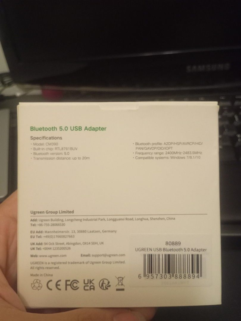 UGREEN Bluetooth 5.0 USB Adapter405974647194275841