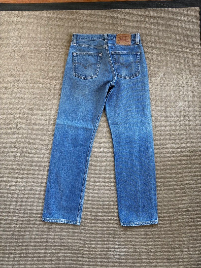 Vintage Levi's 501 Jeans (W29) (Category: Jeans) located in Cabuyao City. Submitted by jandro06 (Listing ID 1420091442, Image 1). Description: Levi's 501 jeans - Medium blue wash Width - 29 Length - 38 Leg opening - 7.5 RFS: bought from @grailonious but too small for me..