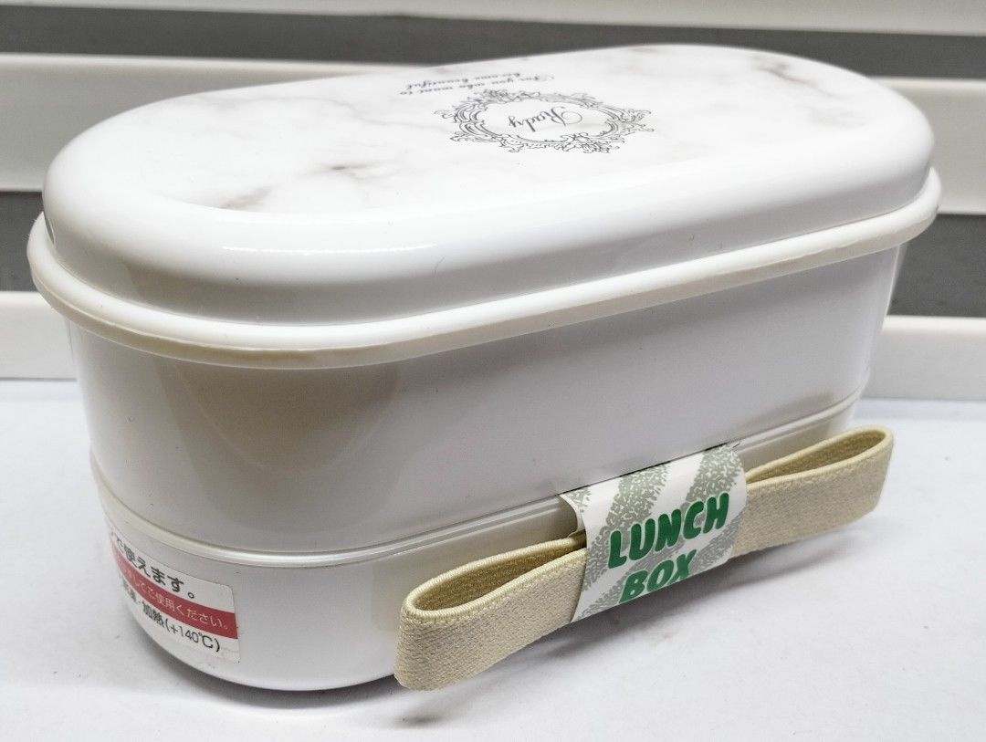 White Marble Lunch Box with Chopsticks (Category: Food Organization & Storage) located in Baguio. Submitted by toys_of_yesteryear (Listing ID 1420146798, Image 1). Description: 📌loc. Baguio 📌Actual photos posted, check all photos before buying. 📌Reasonable price posted, lowballers will be ignored / ridiculous offers auto declined. 📌No holds , No reservation 📌MoP: Gcash 📌MoD: J&T White lunch box features a marble-like design on the lid and c
