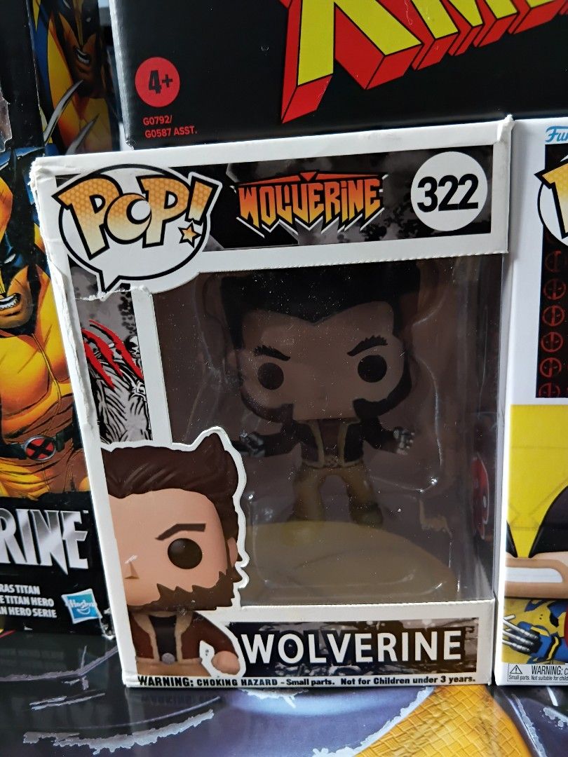Wolverine Collection Bundle (Category: Toy Figures) located in Singapore. Submitted by royaltribe (Listing ID 1419987723, Image 6). Description: - Wolverine collectible bundle. - Includes Marvel Legends action figures. - Includes Funko Pop! figures. - All items are new and in original packaging. - Ideal for X-Men and Deadpool fans and collectors..