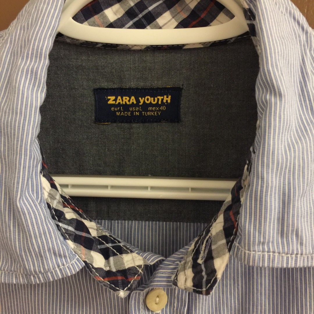ZARA YOUTH Long Sleeves (Category: Formal Shirts) located in Quezon City. Submitted by pleasehelpmedeclutter (Listing ID 1420119360, Image 2). Description: • no flaws • width: 21" | length: 32".