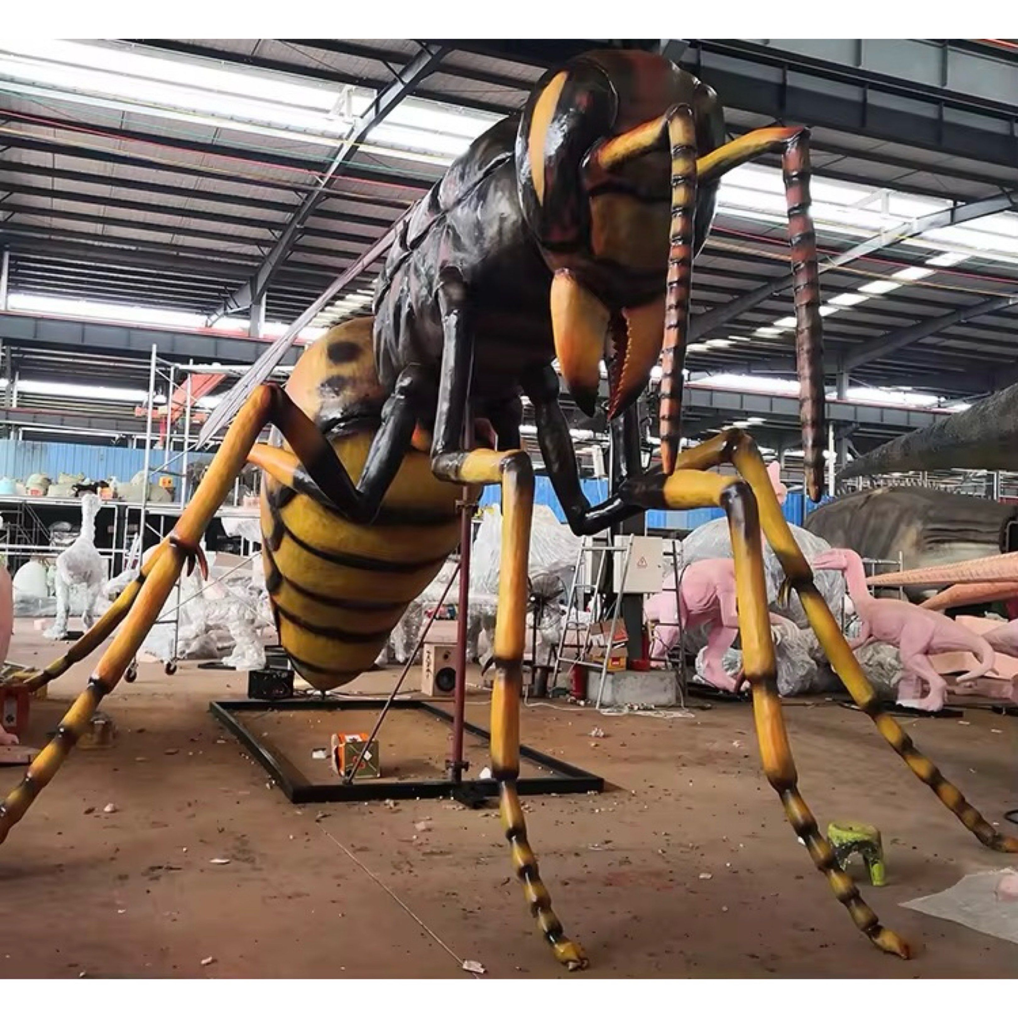 26.2ft 8m Animatronic Large Giant Bee Insect Model Robot Statue Life ...