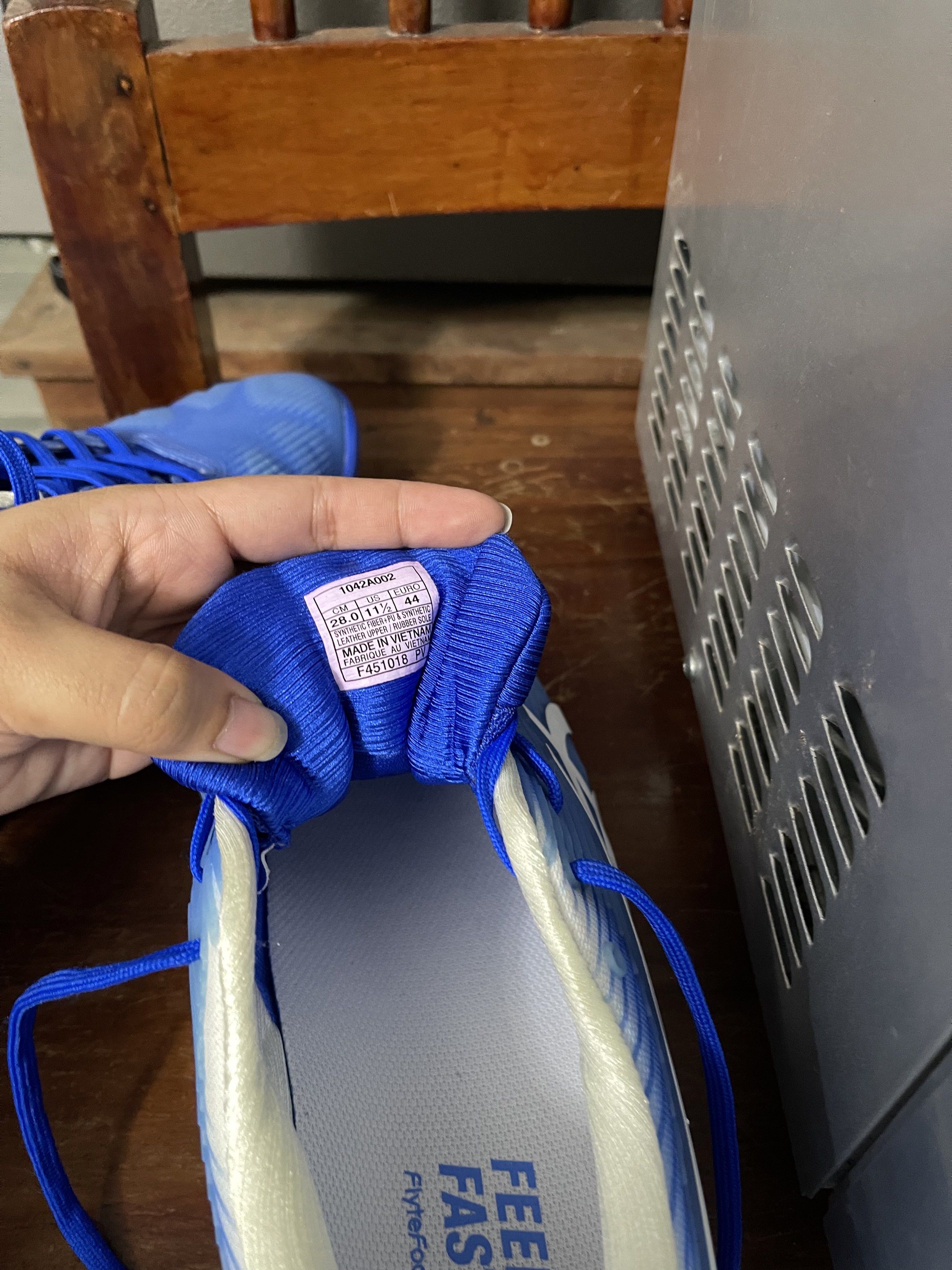 Asics Solution Speed FF 3 Blue Coast White Tennis (Category: Sneakers) located in Manila. Submitted by margbgtx (Listing ID 1420315801, Image 3). Description: - Size 44 - No box, lightly used MOP: BPI or Gcash.