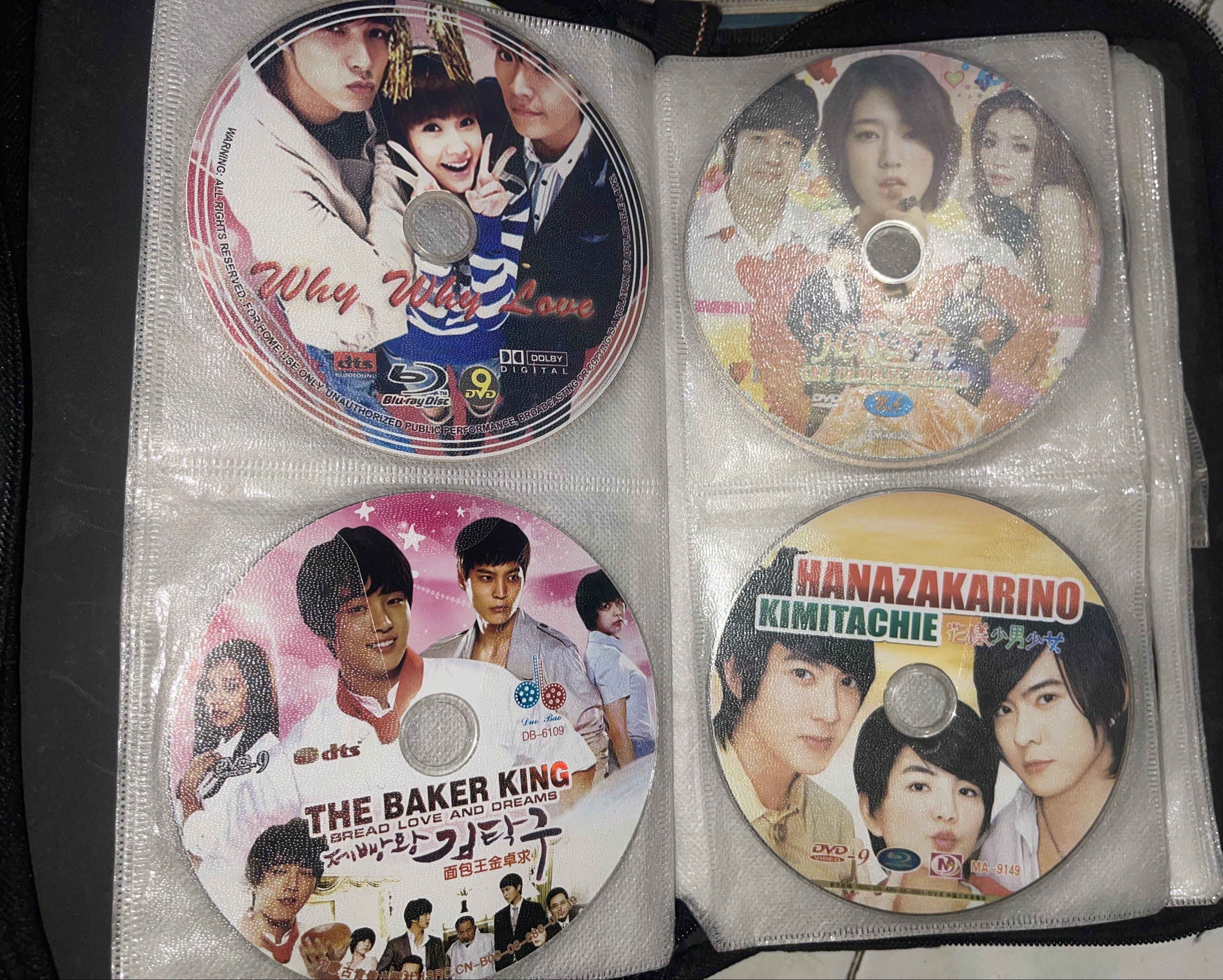 Assorted Korean and Taiwanese Drama DVDs (Category: CDs & DVDs) located in Quezon City. Submitted by ssellingpreloveditems (Listing ID 1420349199, Image 3). Description: Collection of various Korean and Taiwanese drama DVDs. Titles include " My Sweetheart", "Father and Mother", "My Girlfriend is a Nine Tailed Fox", "Miss No Good", "Sweet 18", "My Girl", "Smiling Pasta", "Why Why Love", "The Baker King", "Hanazakarino Kimitachi", "Devil Beside You