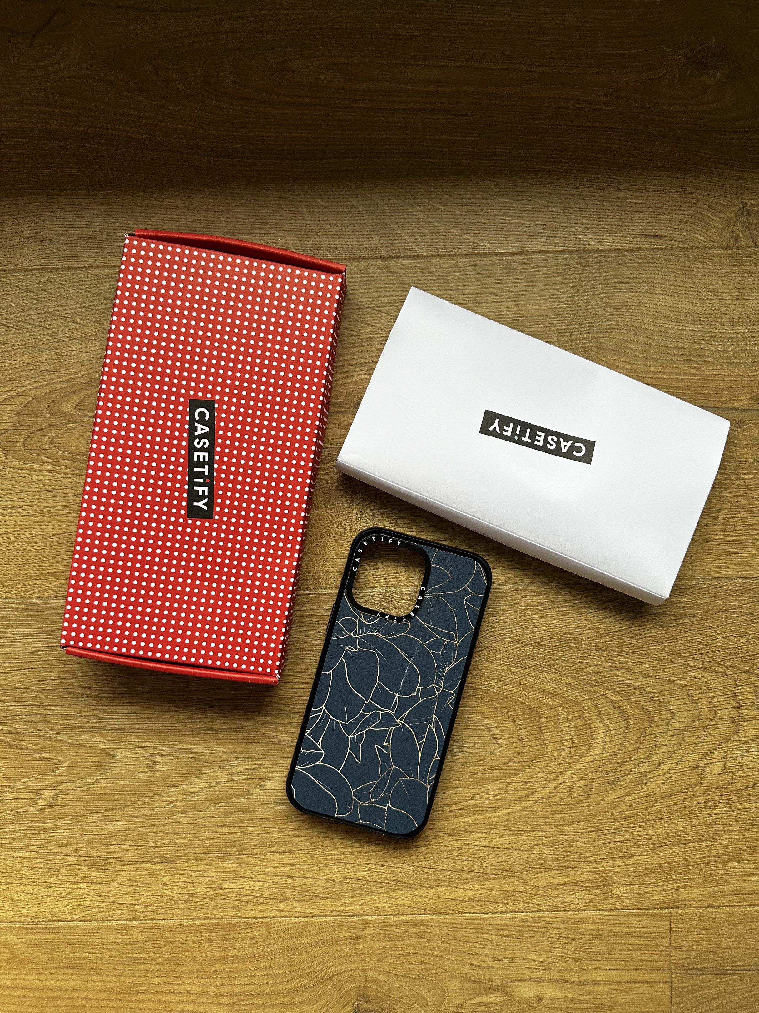 AUTHENTIC CASETiFY Impact Case for iPhone 14 Pro Max (Category: Cases & Sleeves) located in Cagayan de Oro. Submitted by destashingmama (Listing ID 1420164527, Image 3). Description: Design Name: Elegant mauve blue gold abstract floral pattern (not MagSafe compatible).