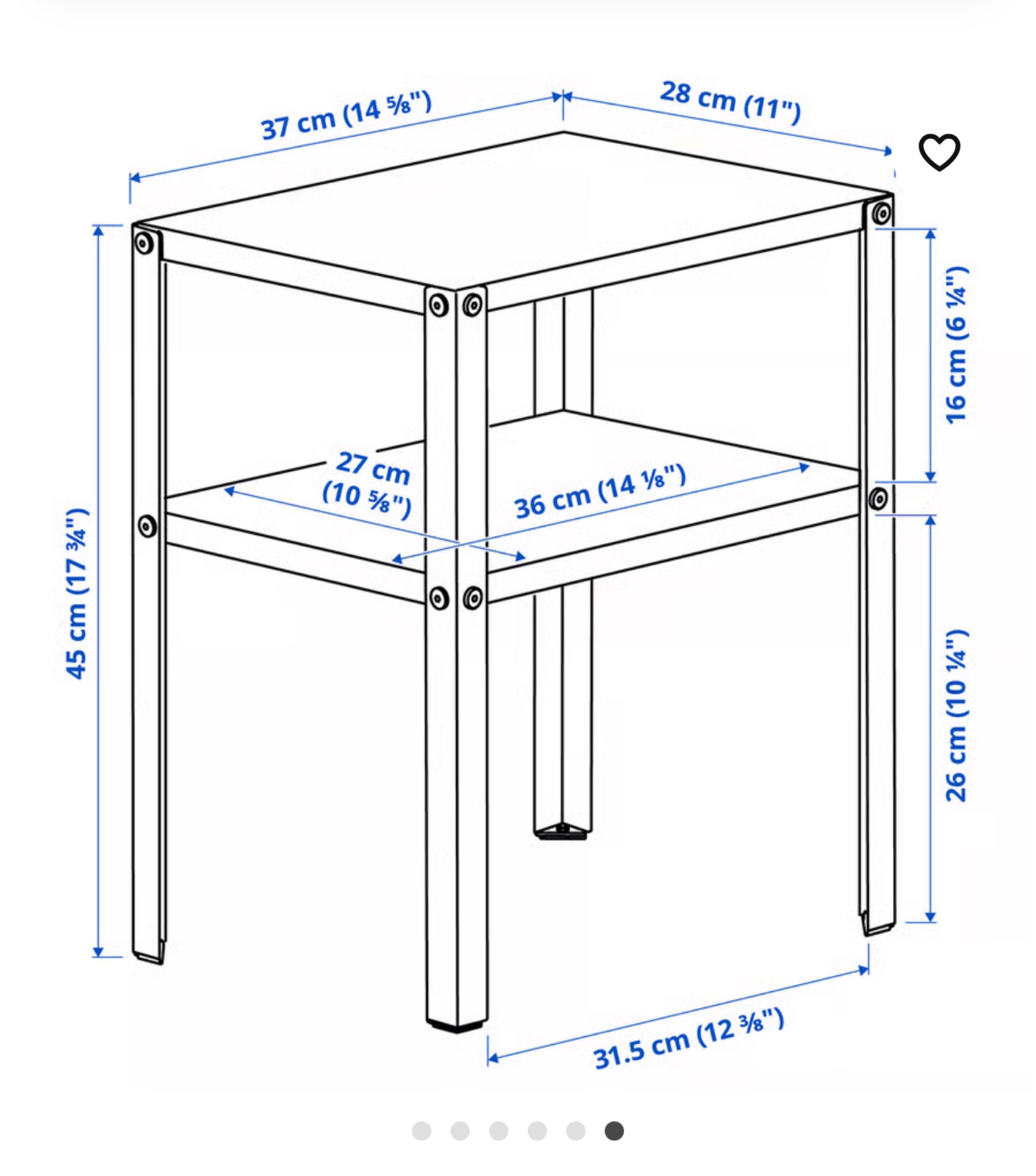 Bedside table IKEA (Category: Other Home Furniture) located in Singapore. Submitted by snowwflakex (Listing ID 162403708, Image 2). Description: .