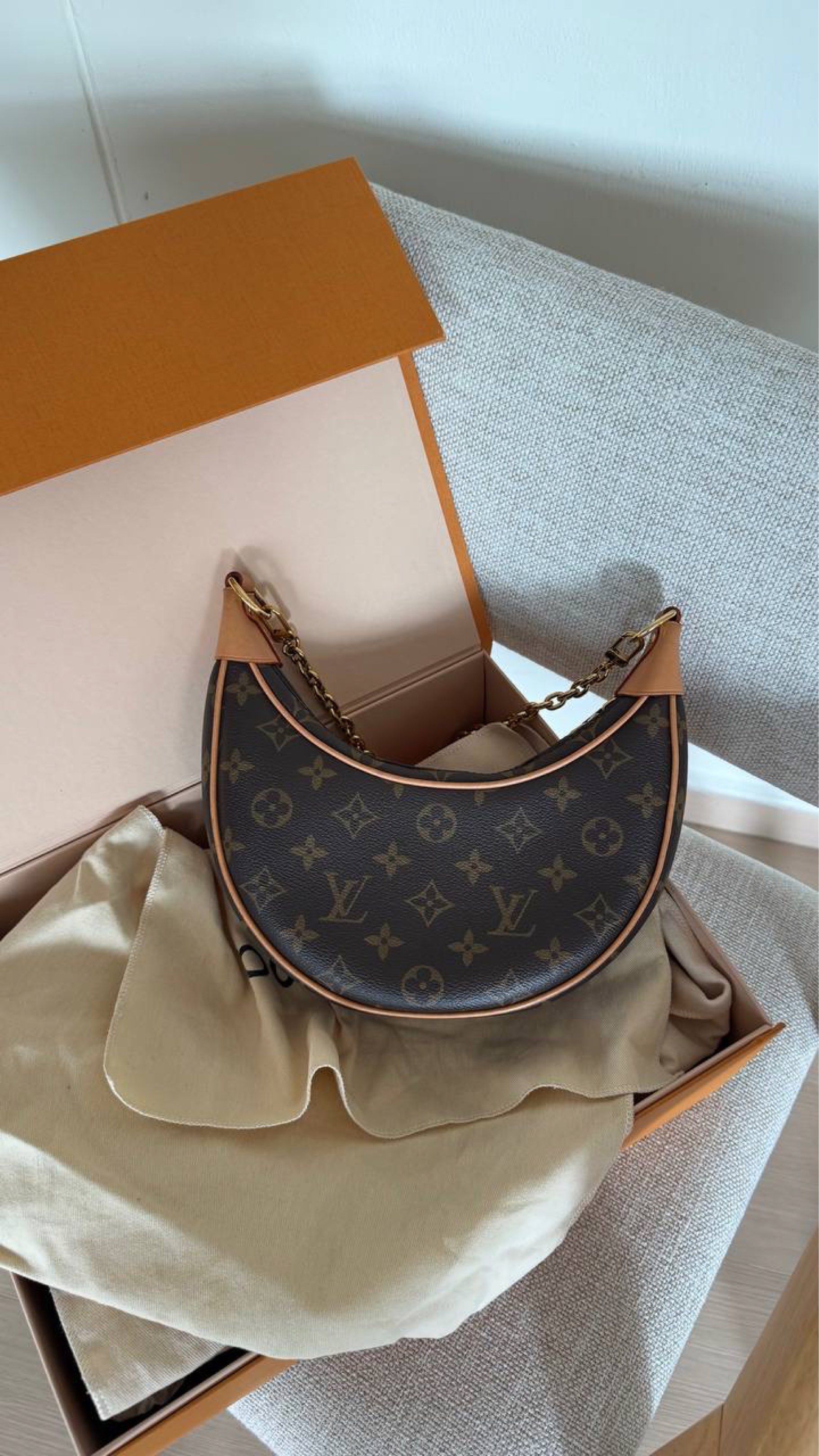 BRAND NEW FULL SET LV LOOP BAG, Luxury, Bags & Wallets on Carousell