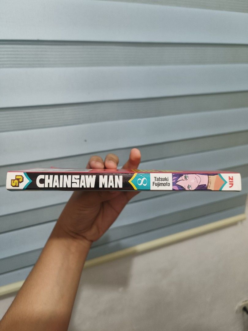 Chainsaw Man Volume 8 (Category: Comics & Manga) located in Dasmarinas. Submitted by onlyizzylol (Listing ID 1420288515, Image 2). Description: chainsaw man volume 8 manga ! - used for display for awhile - minor yellowing - from national bookstore dm for more details mop - gcash meetup- sm dasma loc - dasma cavite manga chainsaw man csm.