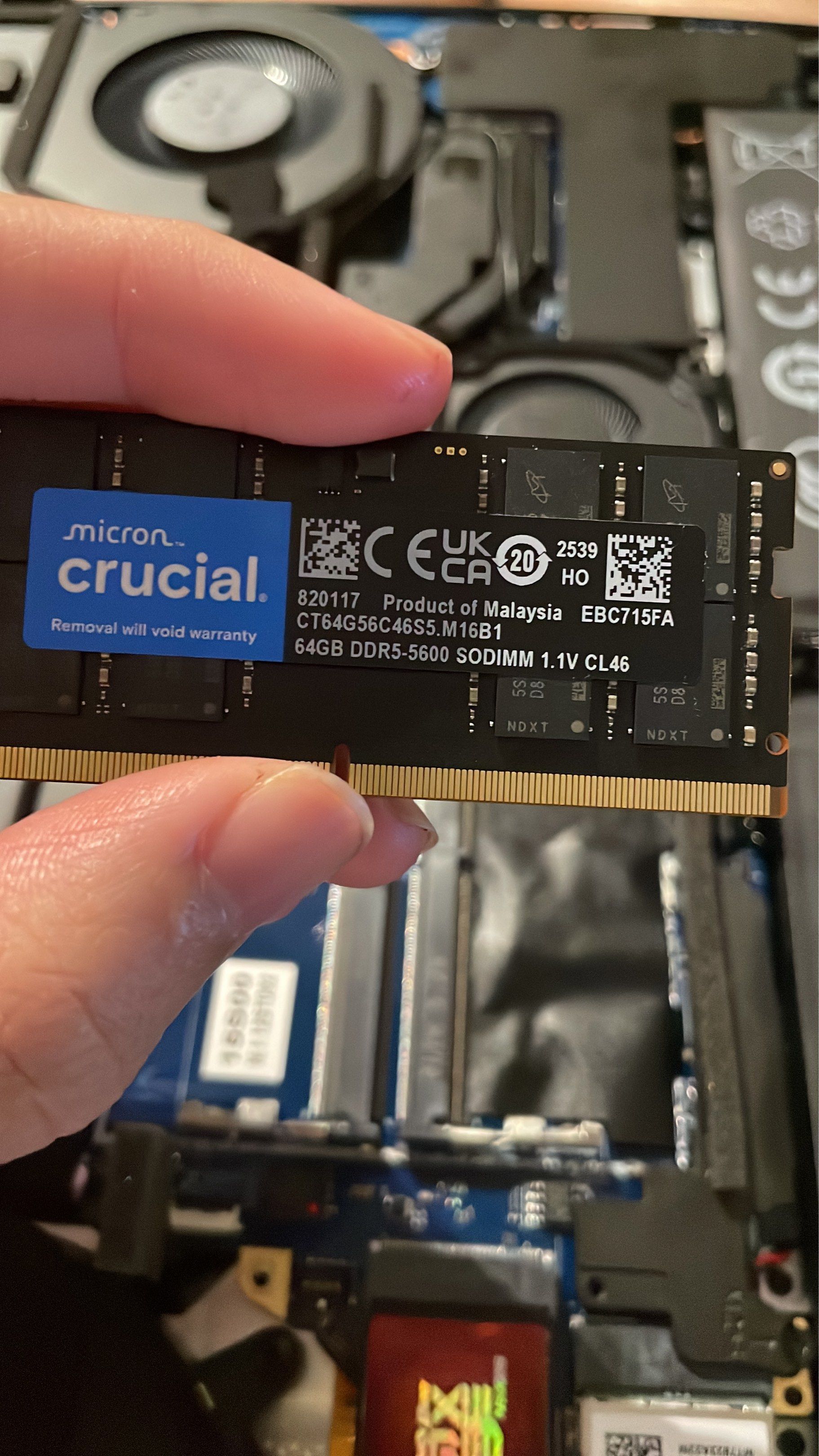 Crucial 64GB DDR5 5600 SODIMM RAM Computers Tech Parts Crucial 64gb Ddr55600 Sodimm R 1770465220 7e65e580 Progressive 