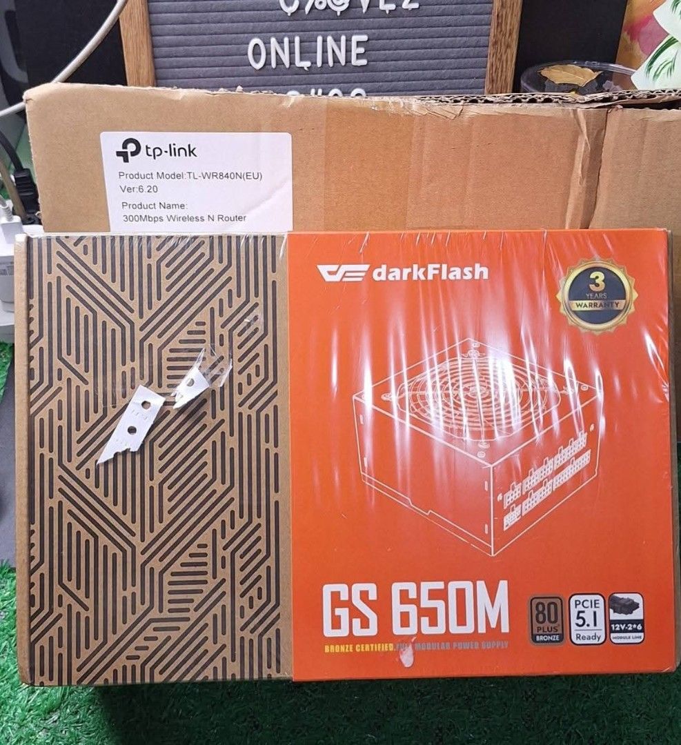 darkFlash GS 650M Power Supply (Category: Computer Parts) located in Manila. Submitted by chavezmade78698 (Listing ID 1420268588, Image 3). Description: DarkFlash GS 650M Full Modular Power Supply. It is 80+ Bronze certified and has a 3-year warranty. Includes cables and supports Intel ATX 12V Version 3.1. Rated power is 650W. Supports 220V and 230V. Made in China..