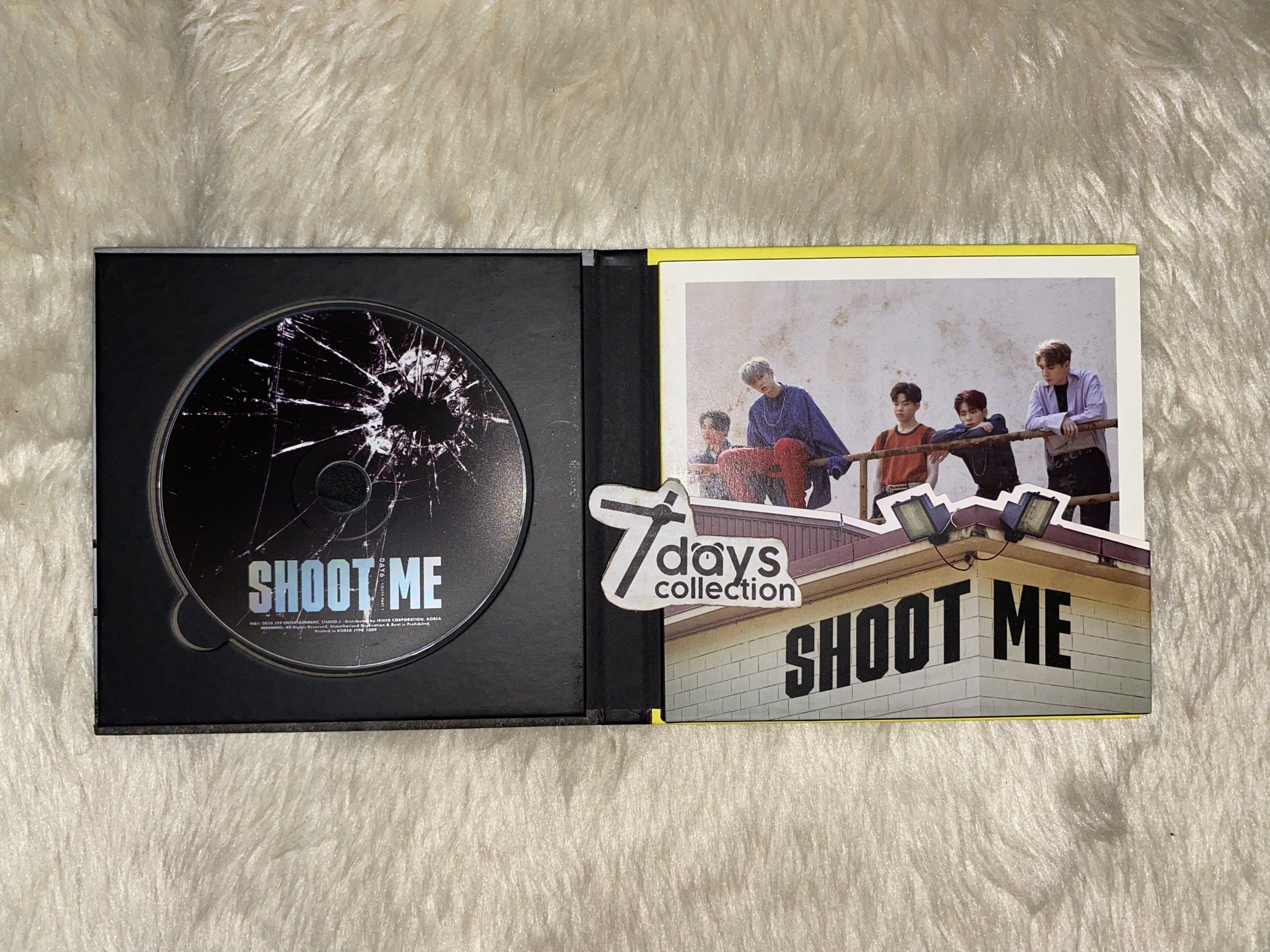 Day6 Shoot Me [Unsealed] (Category: CDs & DVDs) located in Caloocan City. Submitted by 7dayscollection (Listing ID 1093285284, Image 2). Description: 200php each 📌Onhand 📌Ready to Ship 📌Original from South Korea 📌OB, PB, and CD only REMINDER: This is preloved from South Korea so please do manage your expectations. 📌We don't use filters on our photos. Rest assured that all photos are raw and unedited. However, color may vary due to lighting o