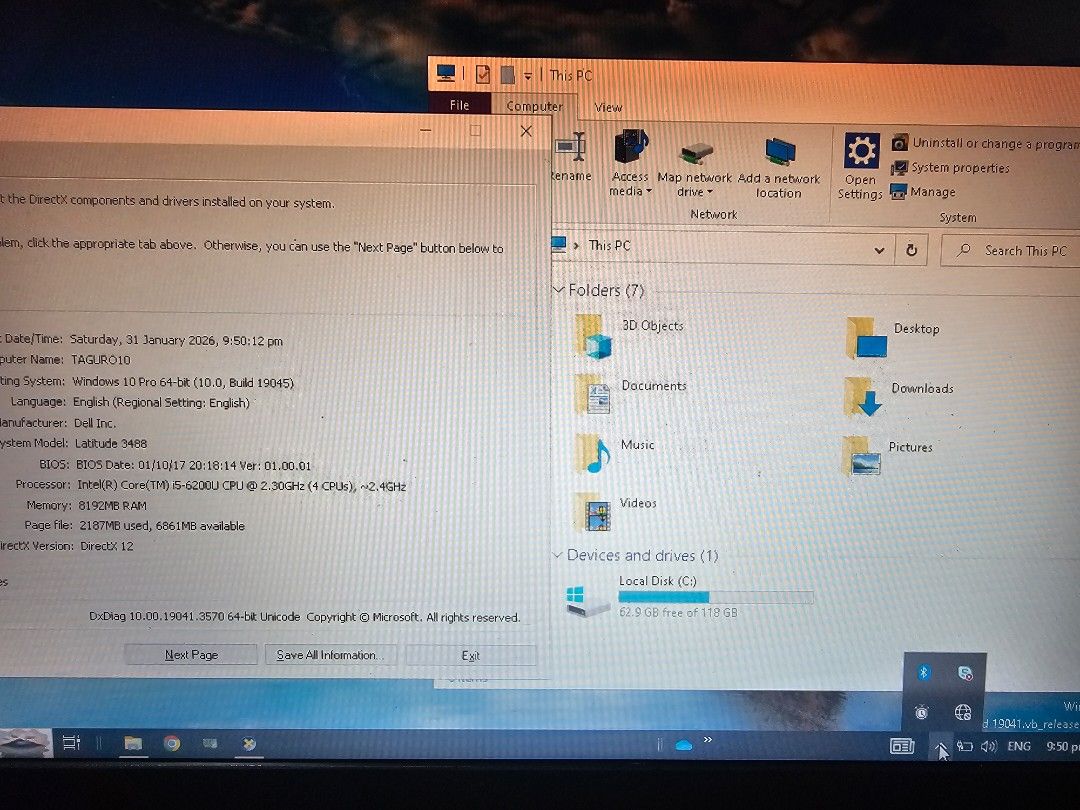 Dell latitude 3480 i5 6th gen (Category: Laptop Bags & Sleeves) located in Bacoor. Submitted by ginaxis15 (Listing ID 1420334209, Image 3). Description: Rush Today Dell latitude 3480 Last price: 4300 working no defect good battery specs: 14 inch slim wide intel core i5 2.4ghz (6th gen) 8gb Ddr4 128gb Ssd wifi ready bluetooth webcam hdmi port windows 10 with charger and bag molino bacoor cavite 09911820458.