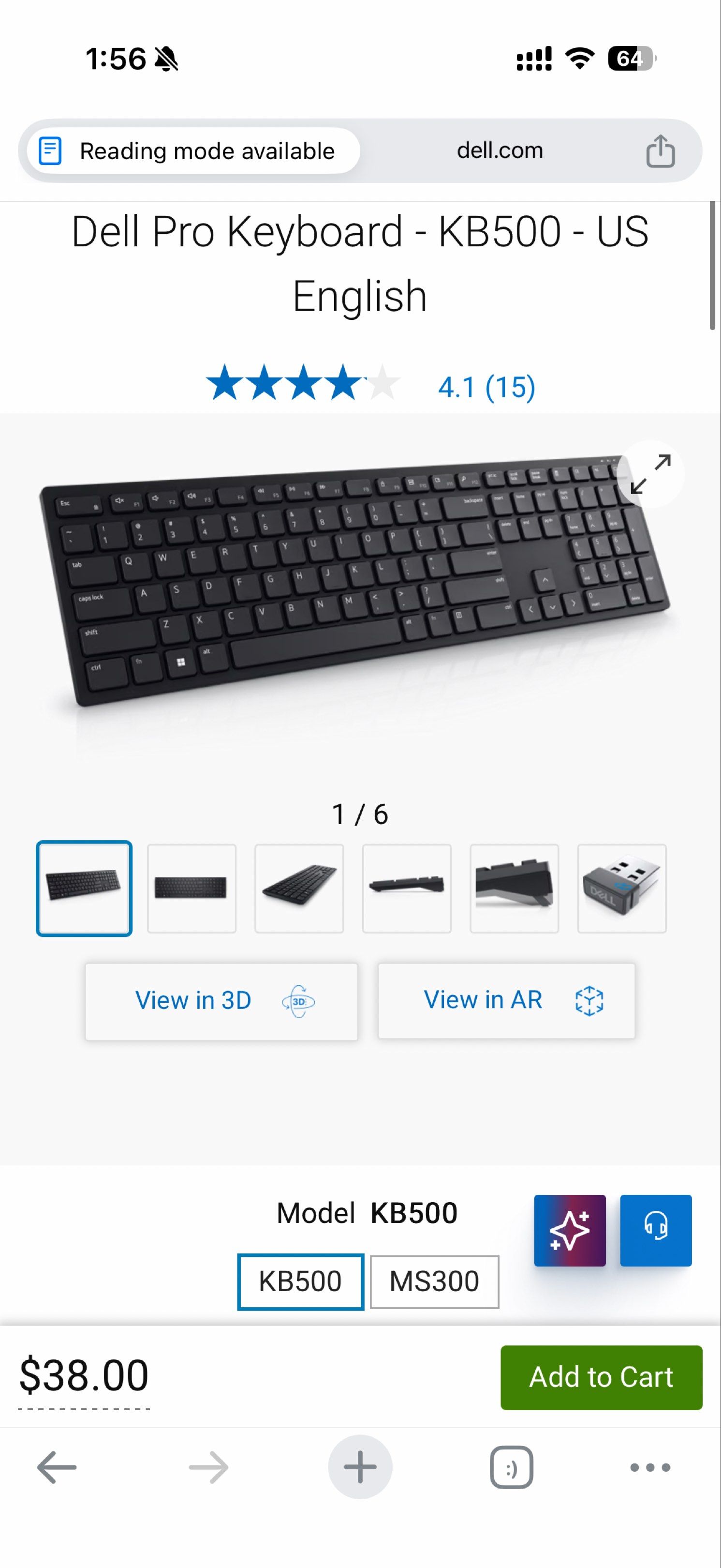 Dell Pro Keyboard KB500 - Brand New449599953091307521