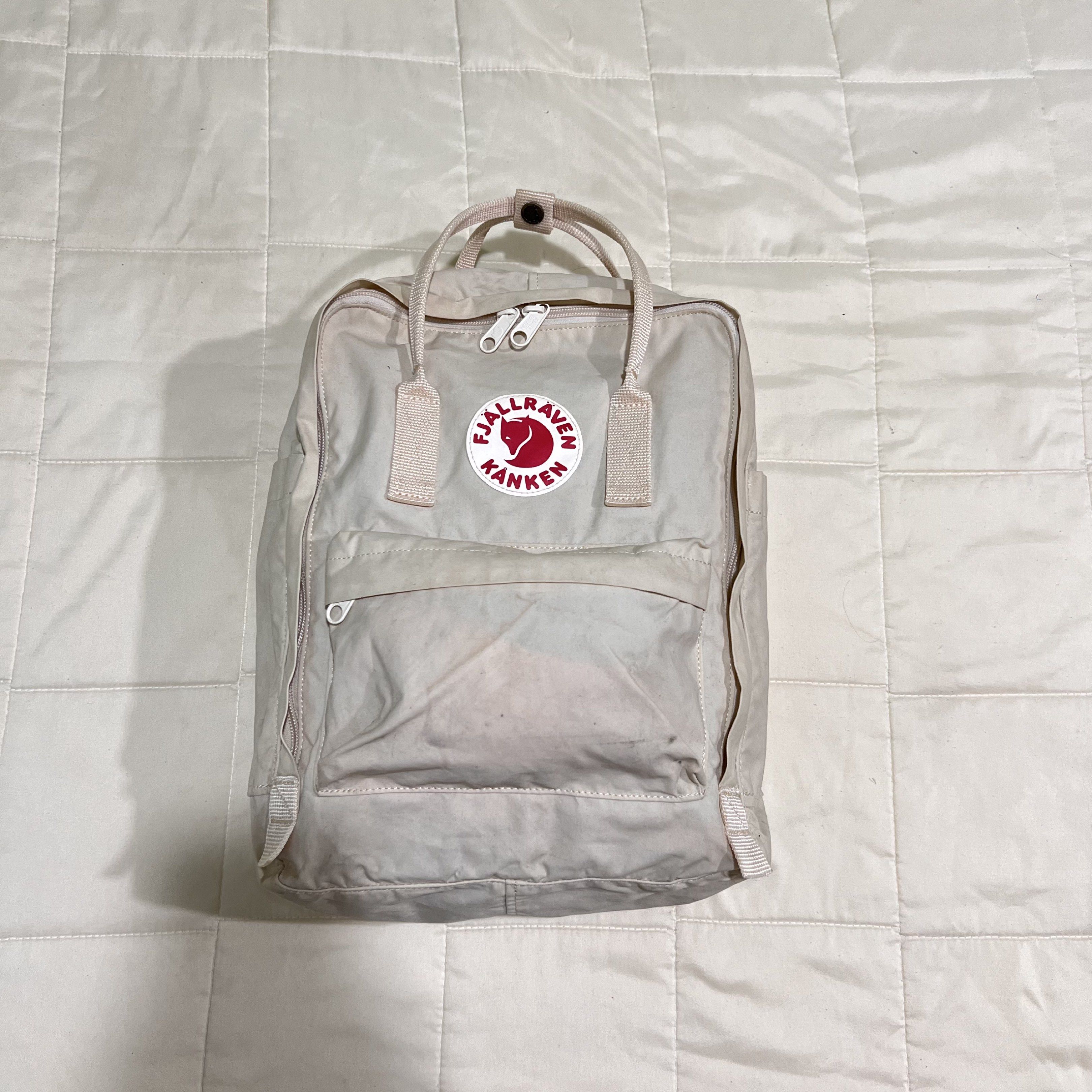 fjallraven kanken classic backpack light oak brown series (Category: Backpacks) located in Roxas City. Submitted by plumpop_ (Listing ID 1420260443, Image 2). Description: - authentic - includes top handle and adjustable straps - well-used (shows visible signs of wearneeds cleaning) dm me for more pics!.