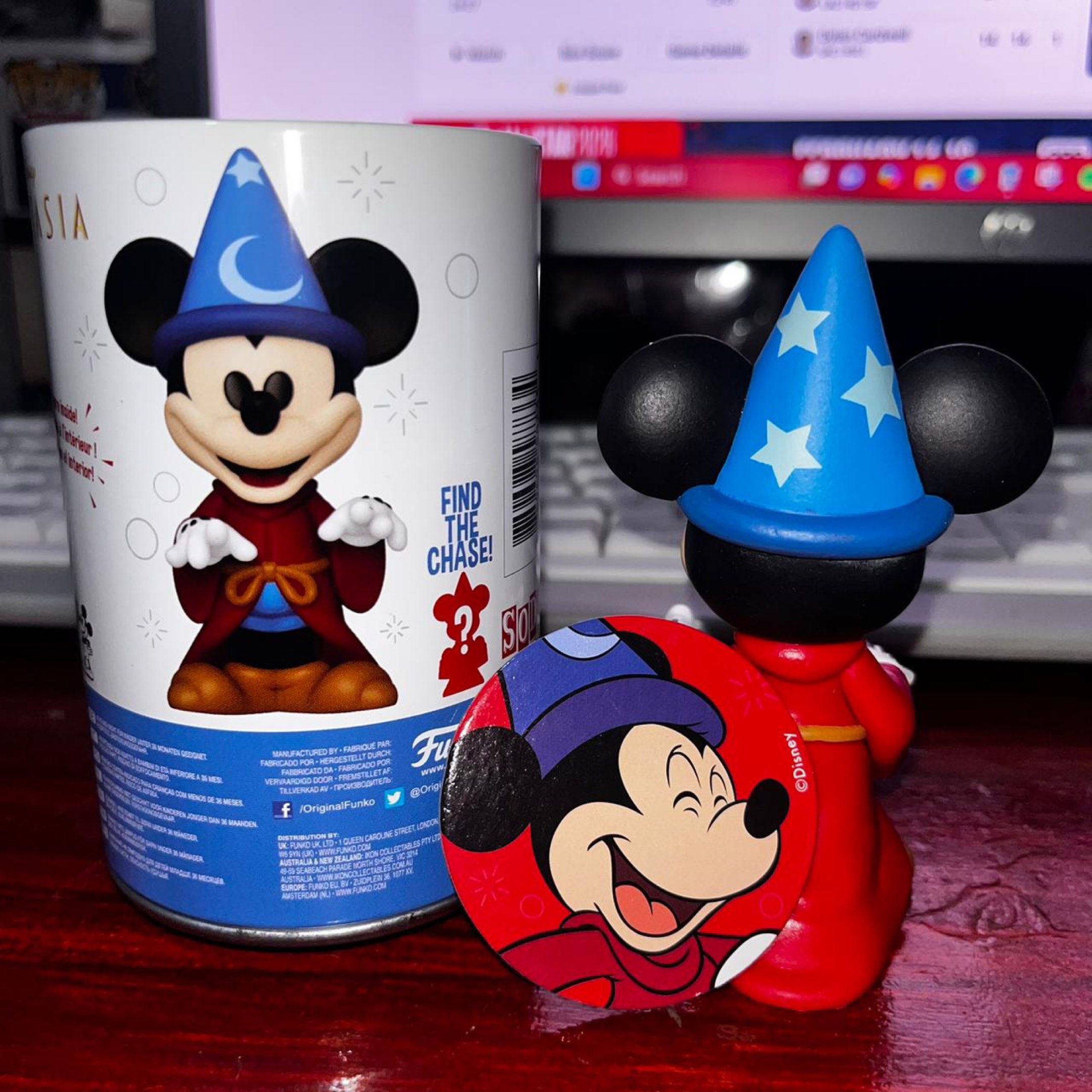 Funko Soda Disney Sorcerer's Apprentice Mickey Mouse (Category: Designer & Blind Box Toys) located in Del Monte. Submitted by collectandsell_ph (Listing ID 1420267093, Image 2). Description: - Funko Soda Sorcerer's Apprentice Mickey vinyl figure. - Comes in original soda can packaging. - Features Mickey Mouse in Sorcerer's Apprentice outfit. - Limited edition: 10,500 pieces worldwide. - Includes figure and original Funko Soda can. BPI | GCASH CAN