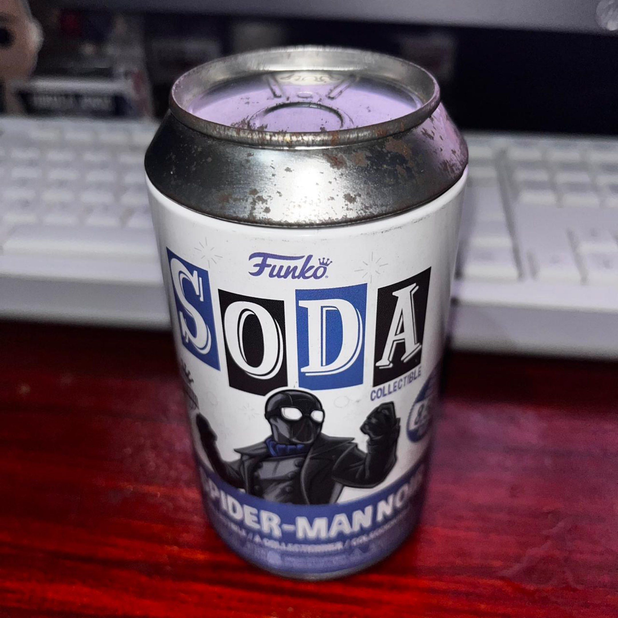 Funko Soda Marvel Spider-Man Noir Figure (Category: Designer & Blind Box Toys) located in Del Monte. Submitted by collectandsell_ph (Listing ID 1420265209, Image 3). Description: - Funko Soda Spider-Man Noir figure - Includes original can and collectible disc - Limited edition: Only 8,500 produced - Features Spider-Man Noir character - Great for Marvel and Funko collectors BPI | GCASH CAN SEND MORE PICS BEFORE YOU SEND PAYMENT :) LALAMOVE | J&T |
