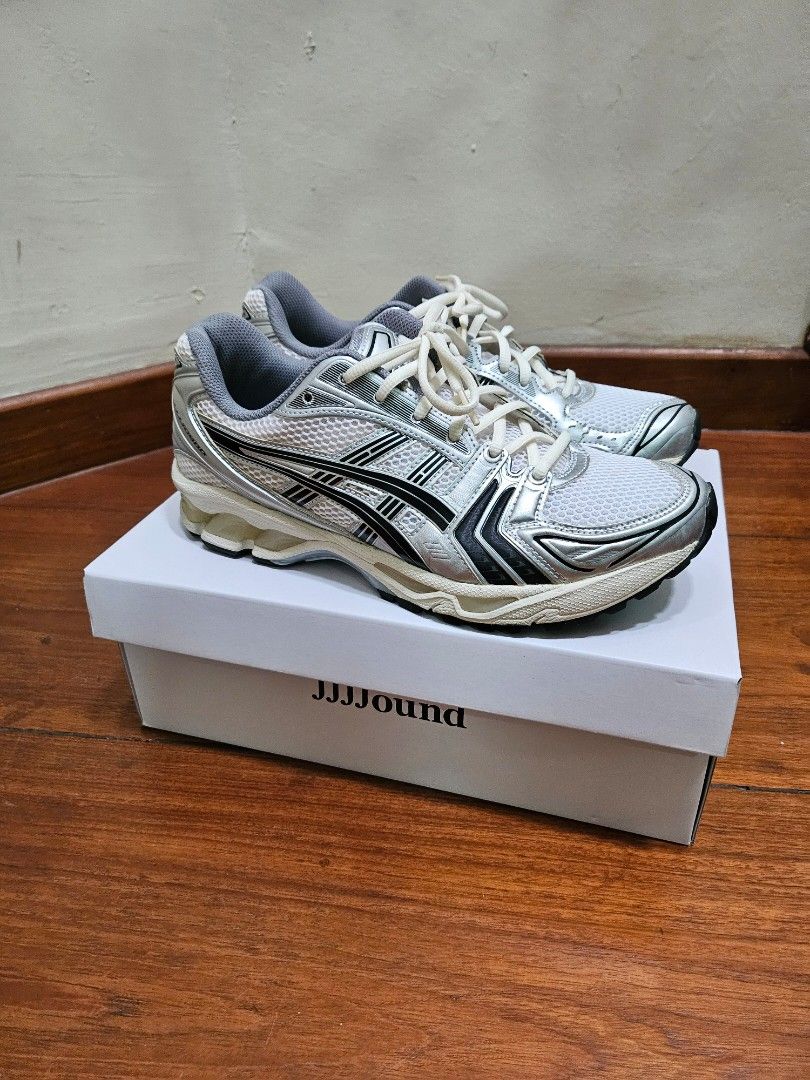 JJJJound x ASICS Gel-Kayano 14 Sneakers (Category: Sneakers) located in Singapore. Submitted by kickcity (Listing ID 1420218622, Image 2). Description: Like new JJJJound x ASICS Gel-Kayano 14 sneakers. size us10 from dsm can show e receipt. Comes with original box. $600..
